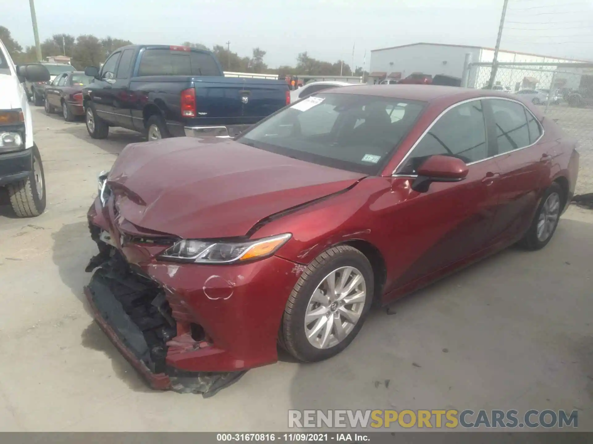 2 Photograph of a damaged car 4T1C11AK0LU301134 TOYOTA CAMRY 2020