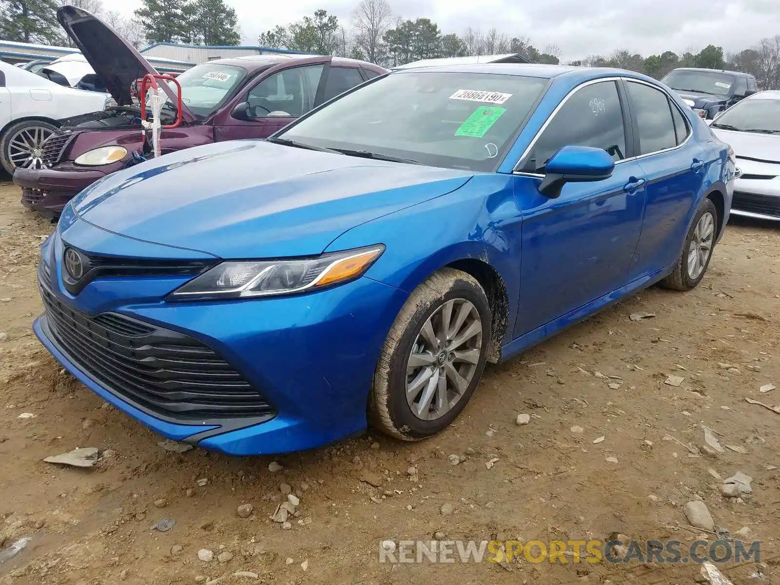 2 Photograph of a damaged car 4T1C11AK0LU308634 TOYOTA CAMRY 2020