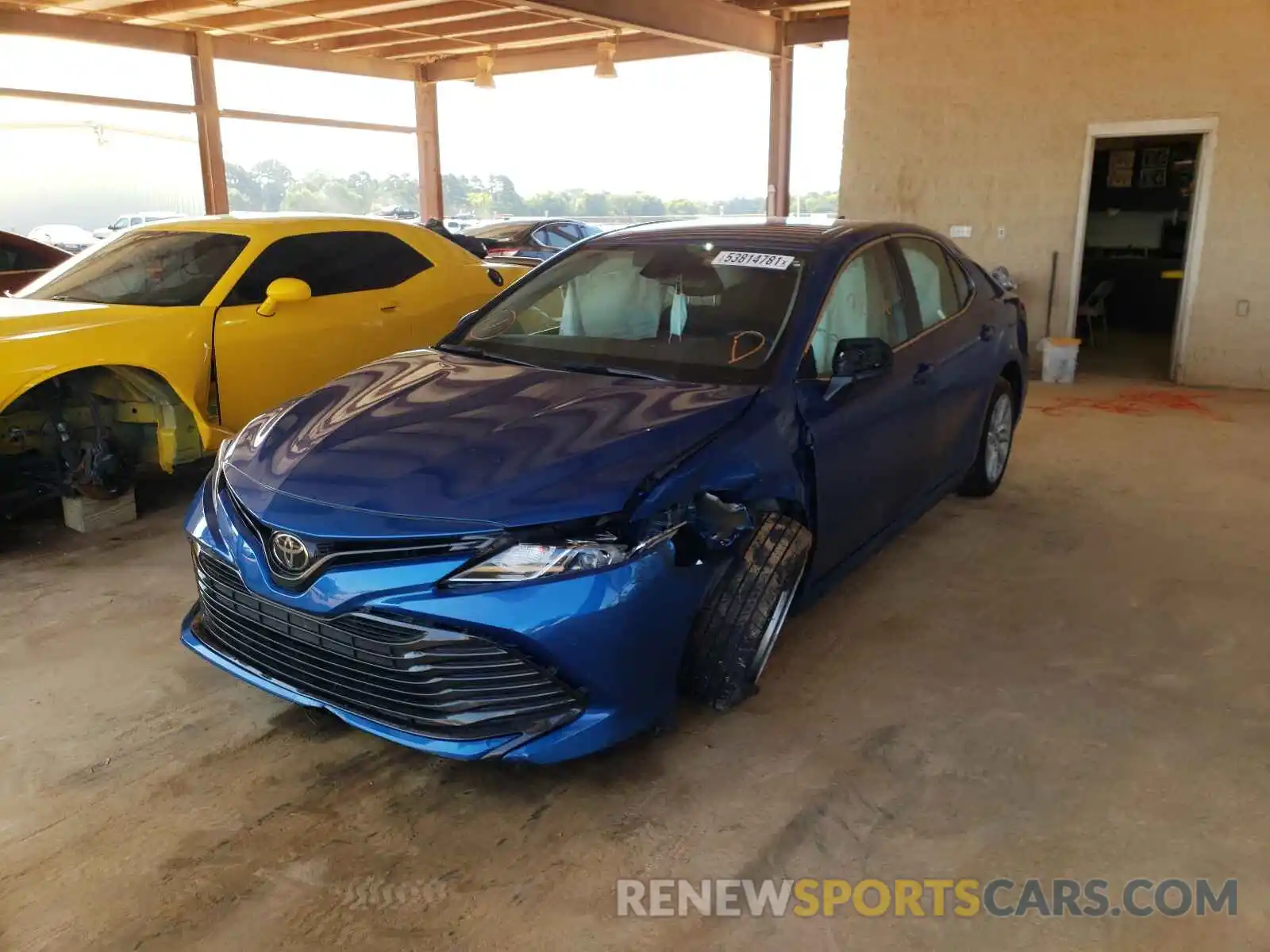 2 Photograph of a damaged car 4T1C11AK0LU309928 TOYOTA CAMRY 2020