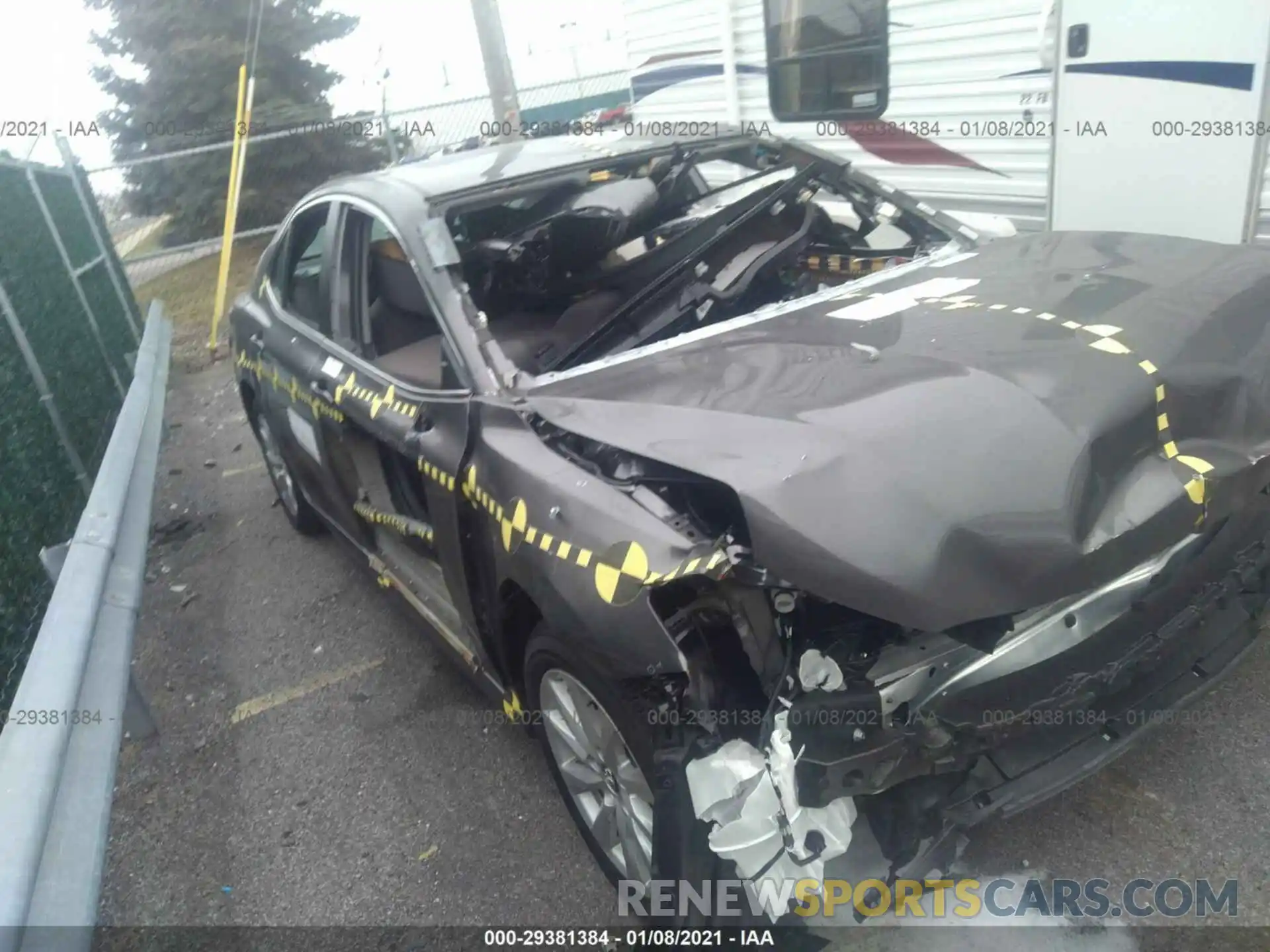 1 Photograph of a damaged car 4T1C11AK0LU317916 TOYOTA CAMRY 2020