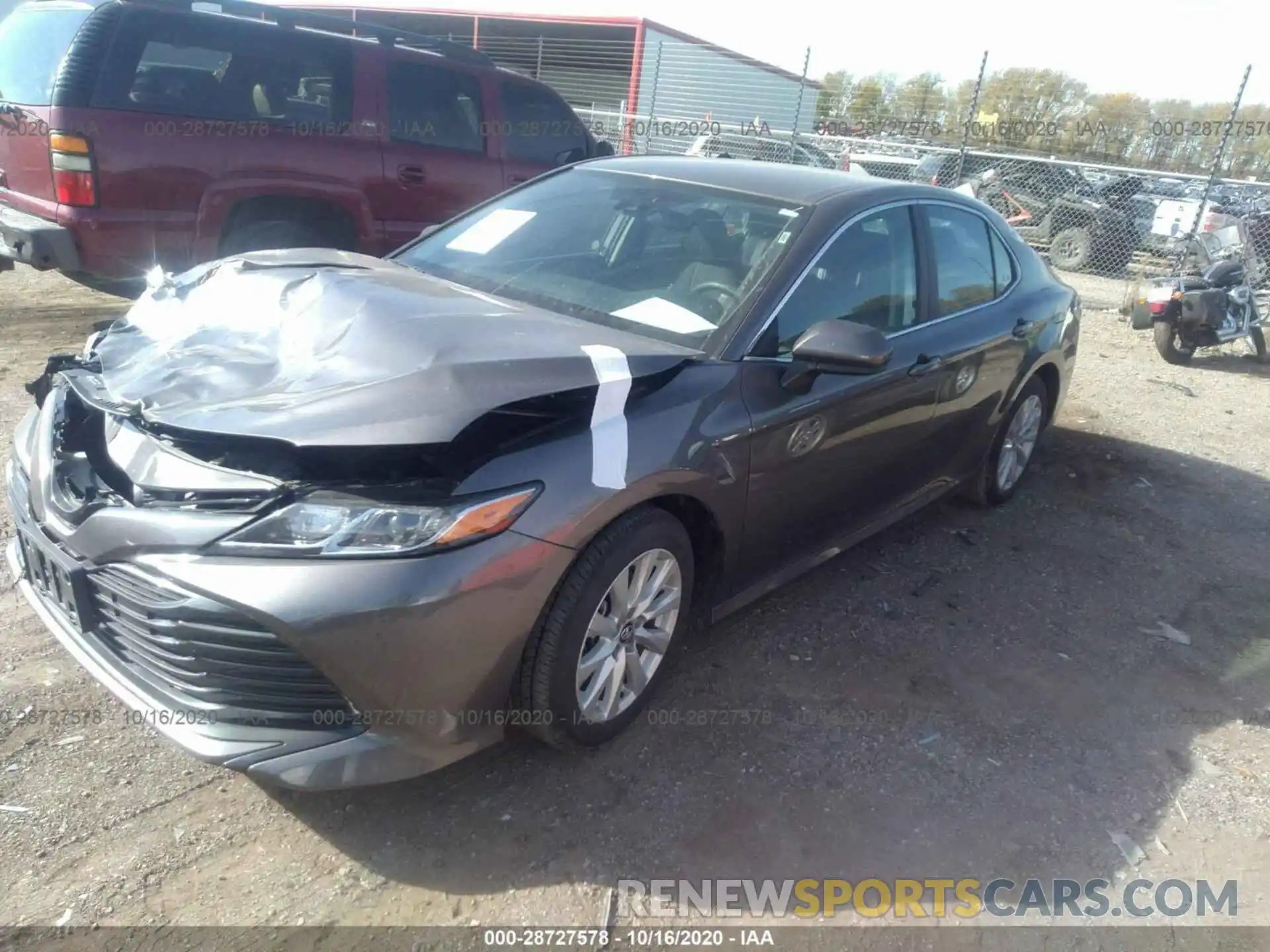 2 Photograph of a damaged car 4T1C11AK0LU329841 TOYOTA CAMRY 2020