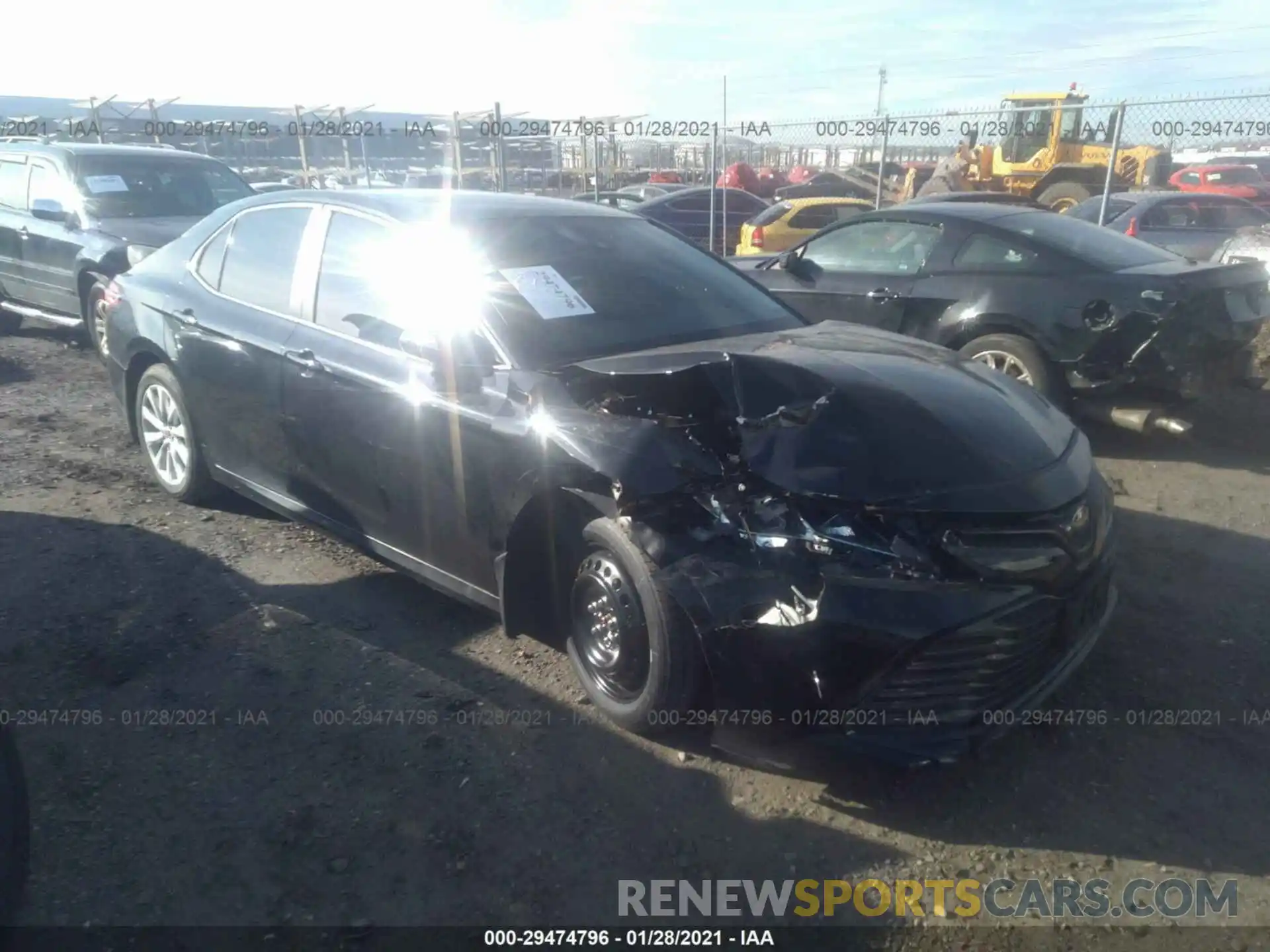 1 Photograph of a damaged car 4T1C11AK0LU338135 TOYOTA CAMRY 2020