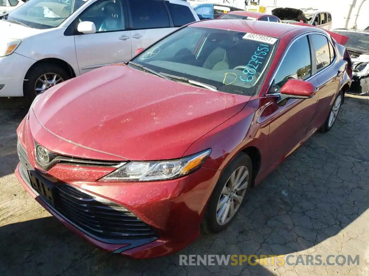 2 Photograph of a damaged car 4T1C11AK0LU341567 TOYOTA CAMRY 2020