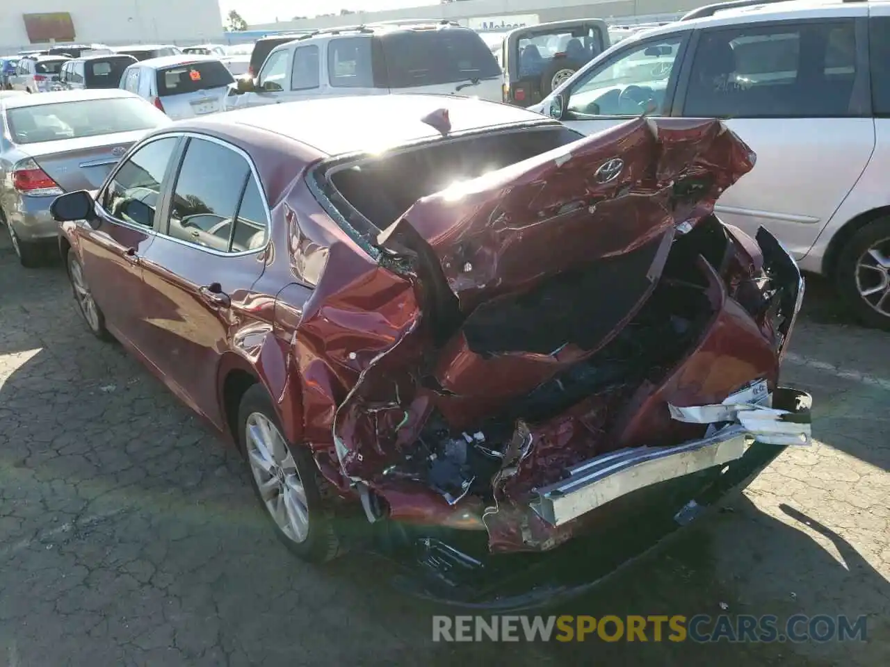 3 Photograph of a damaged car 4T1C11AK0LU341567 TOYOTA CAMRY 2020