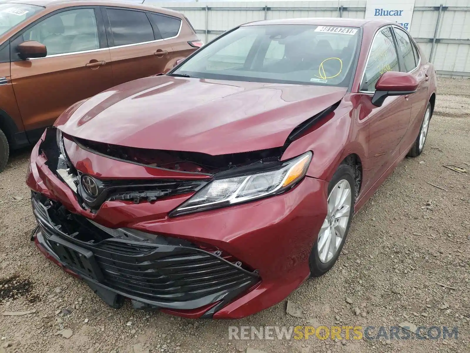 2 Photograph of a damaged car 4T1C11AK0LU351113 TOYOTA CAMRY 2020