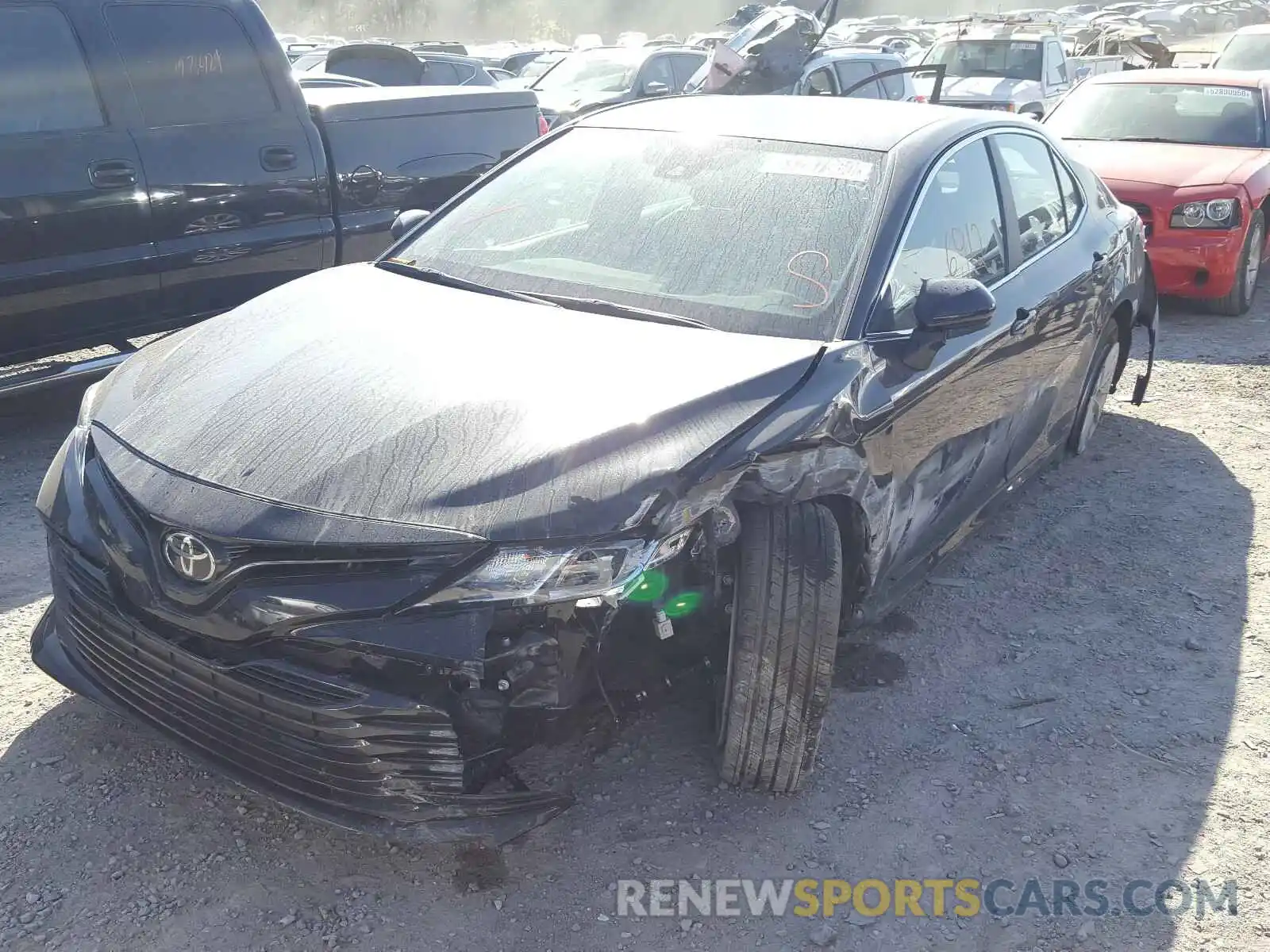 2 Photograph of a damaged car 4T1C11AK0LU361981 TOYOTA CAMRY 2020