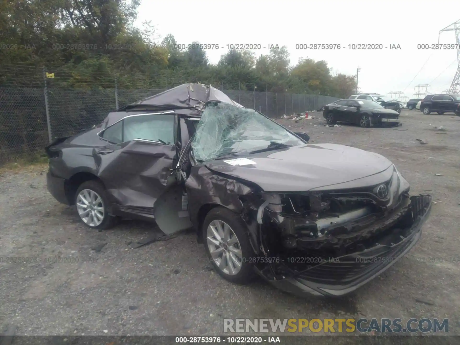 1 Photograph of a damaged car 4T1C11AK0LU363231 TOYOTA CAMRY 2020