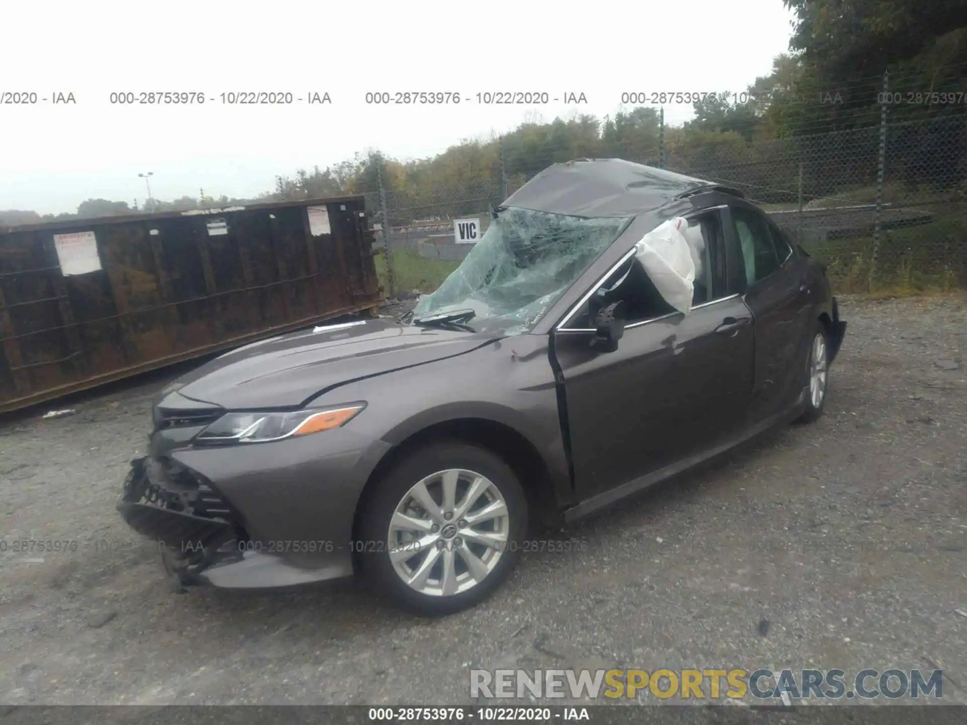 2 Photograph of a damaged car 4T1C11AK0LU363231 TOYOTA CAMRY 2020