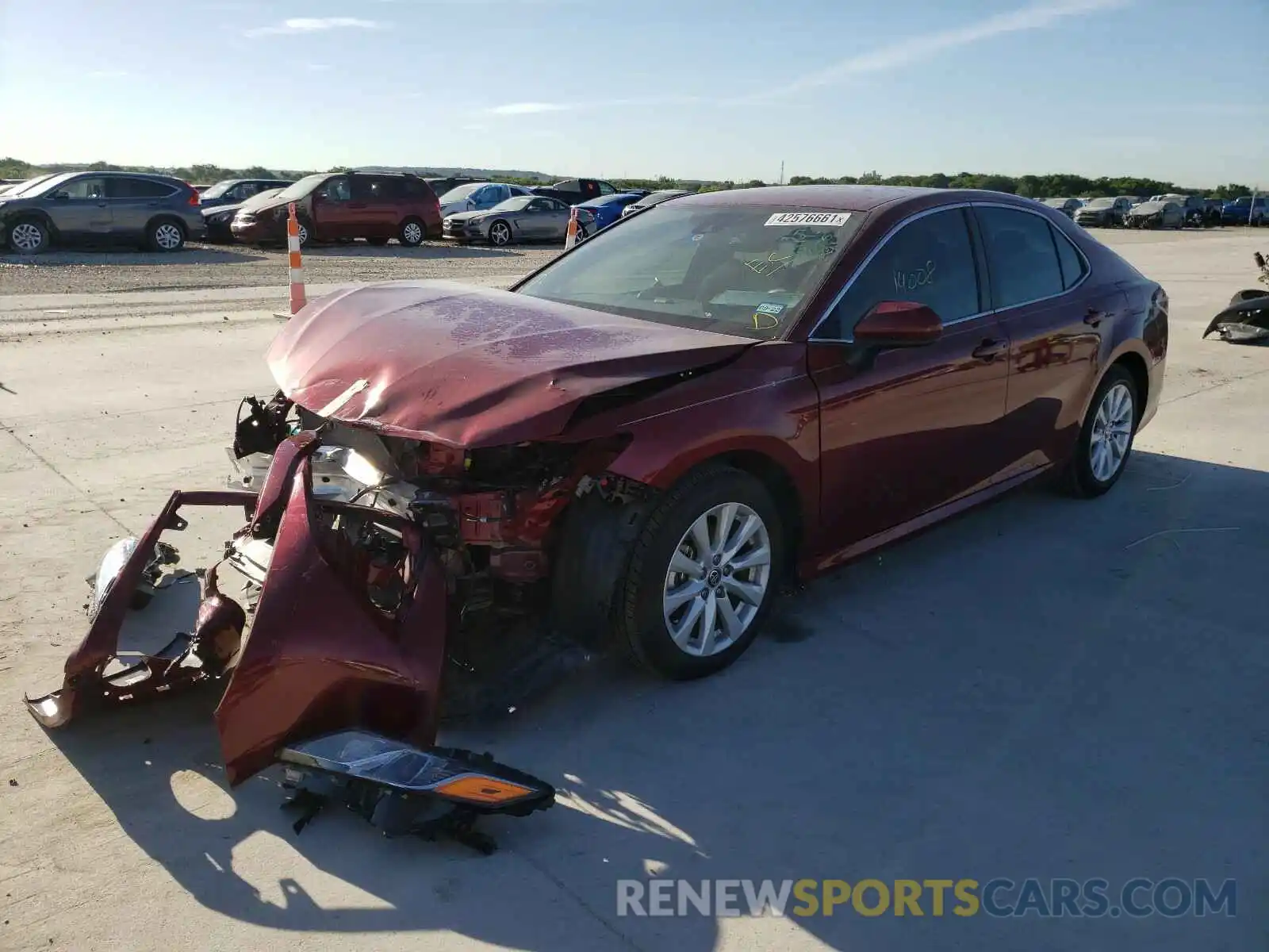 2 Photograph of a damaged car 4T1C11AK0LU371961 TOYOTA CAMRY 2020