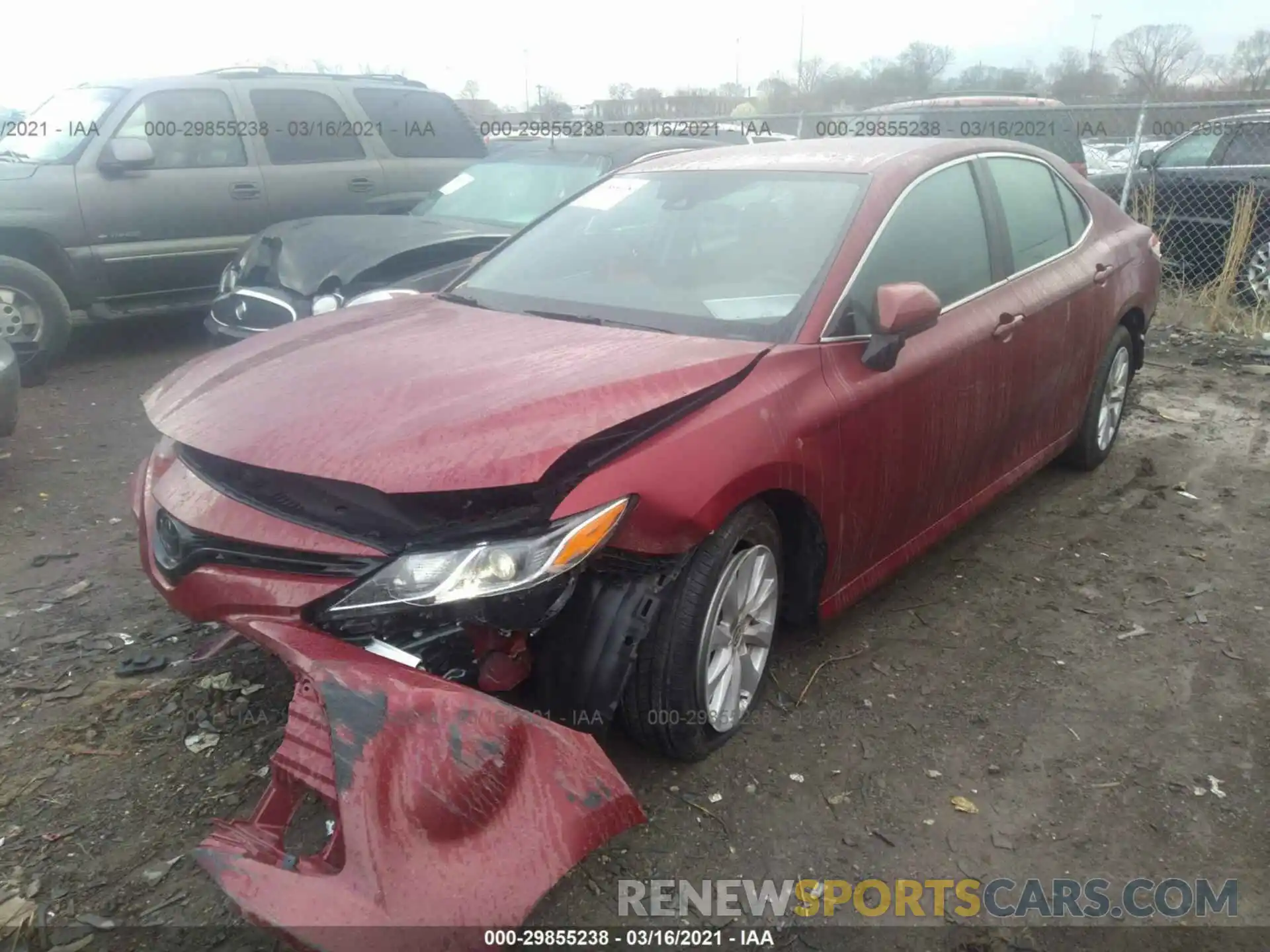 2 Photograph of a damaged car 4T1C11AK0LU378263 TOYOTA CAMRY 2020