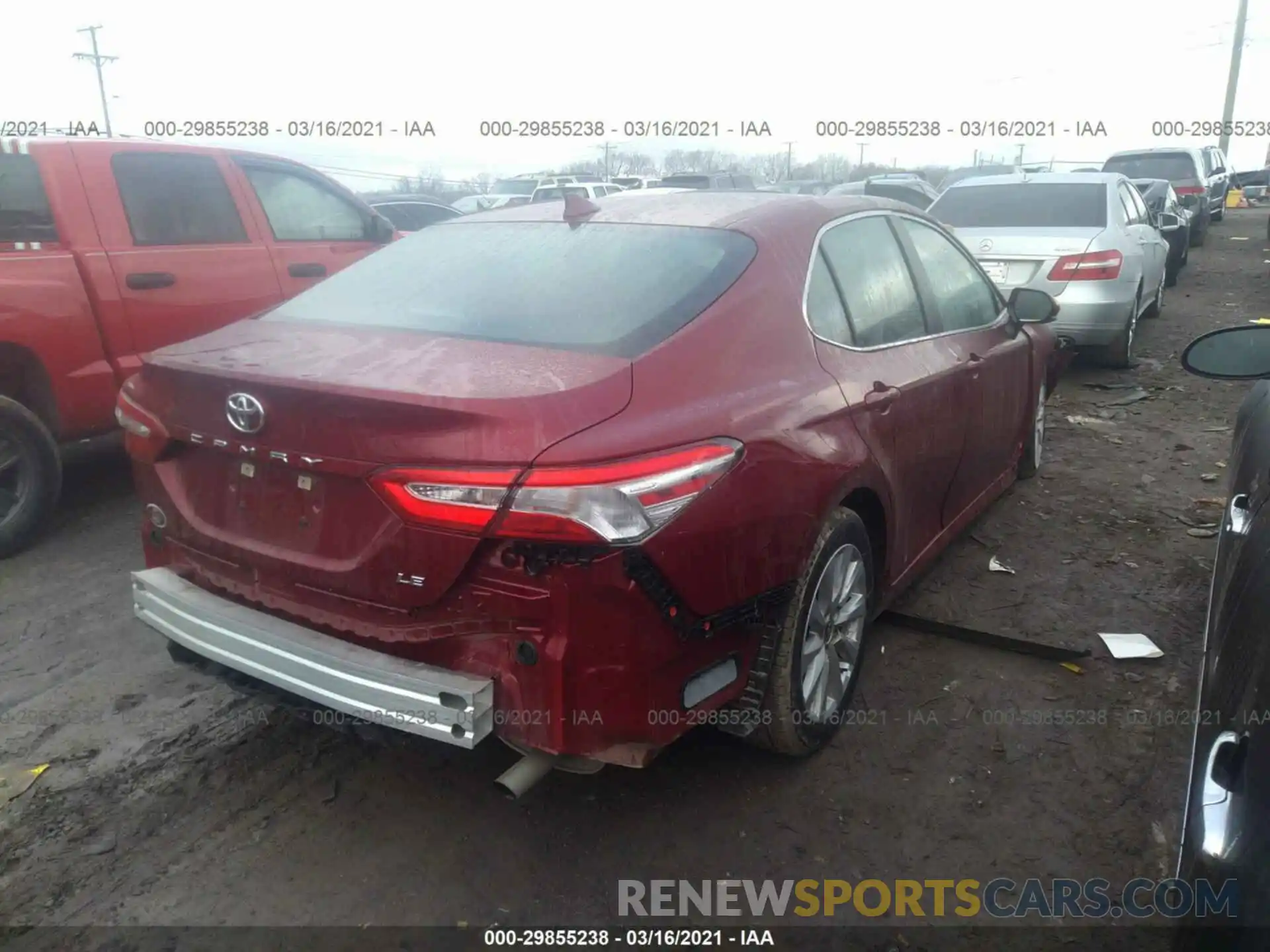 4 Photograph of a damaged car 4T1C11AK0LU378263 TOYOTA CAMRY 2020