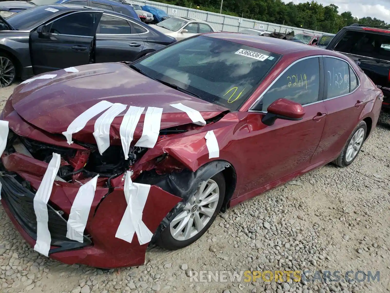 2 Photograph of a damaged car 4T1C11AK0LU378960 TOYOTA CAMRY 2020