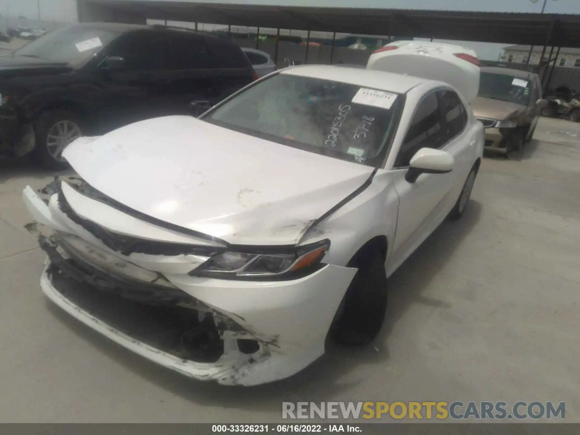 2 Photograph of a damaged car 4T1C11AK0LU401251 TOYOTA CAMRY 2020