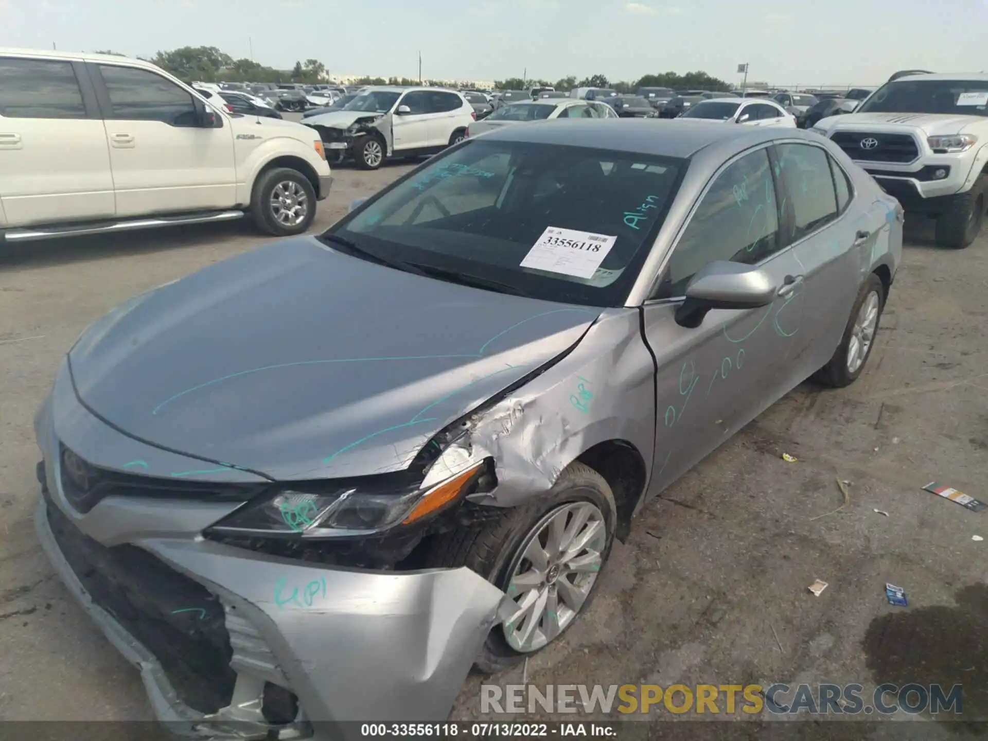 2 Photograph of a damaged car 4T1C11AK0LU867746 TOYOTA CAMRY 2020