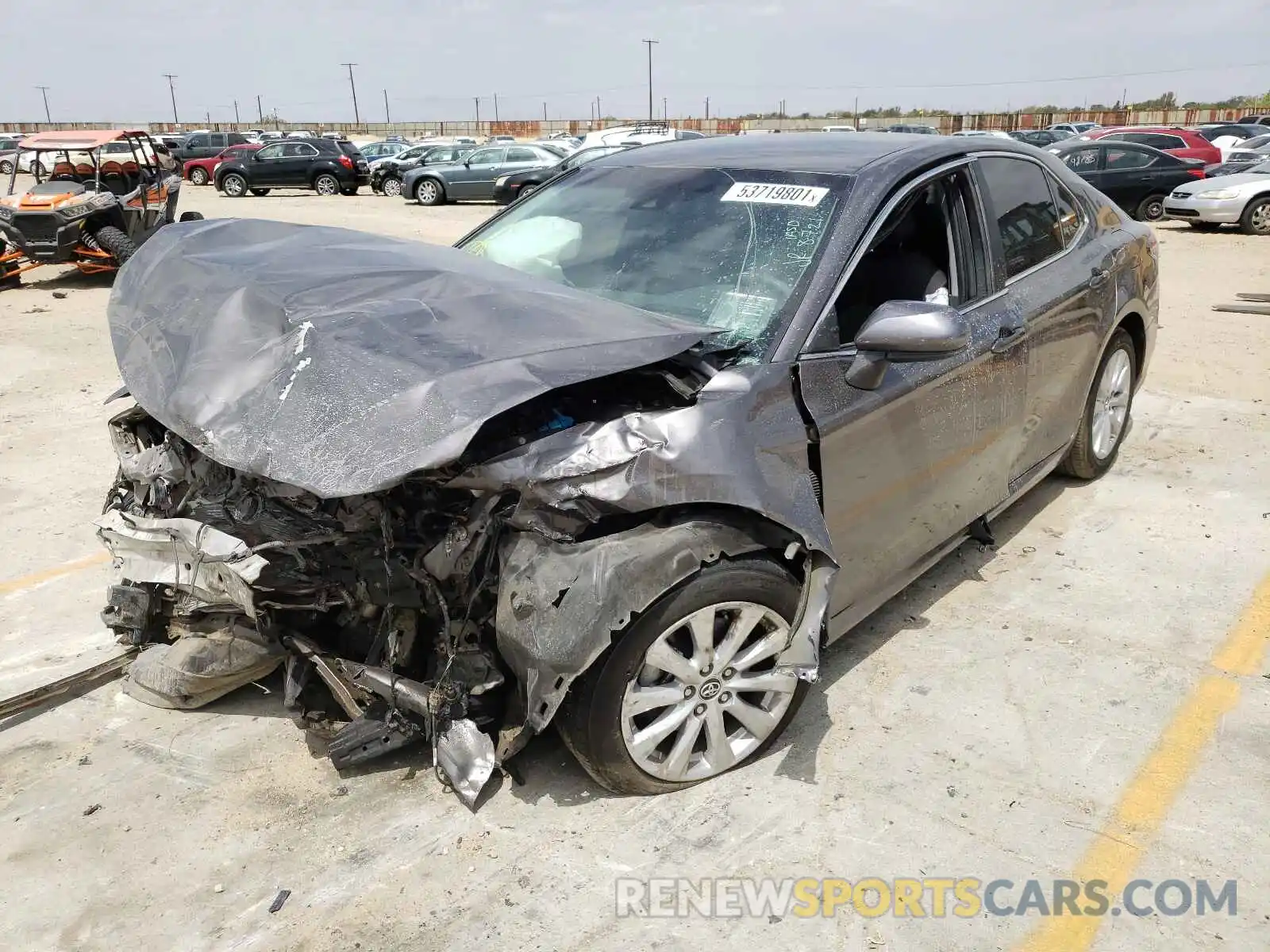 2 Photograph of a damaged car 4T1C11AK0LU873143 TOYOTA CAMRY 2020