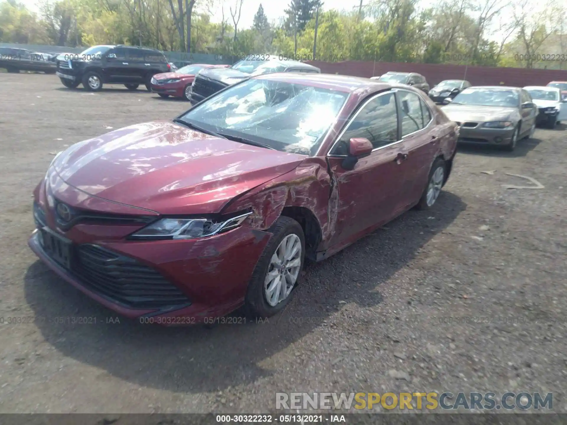 2 Photograph of a damaged car 4T1C11AK0LU929954 TOYOTA CAMRY 2020