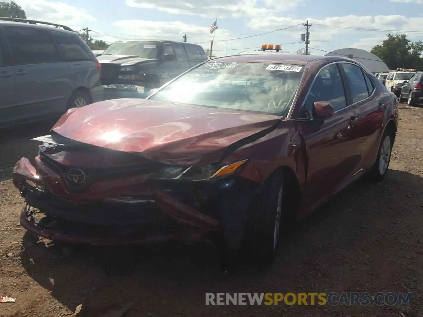 2 Photograph of a damaged car 4T1C11AK0LU944163 TOYOTA CAMRY 2020