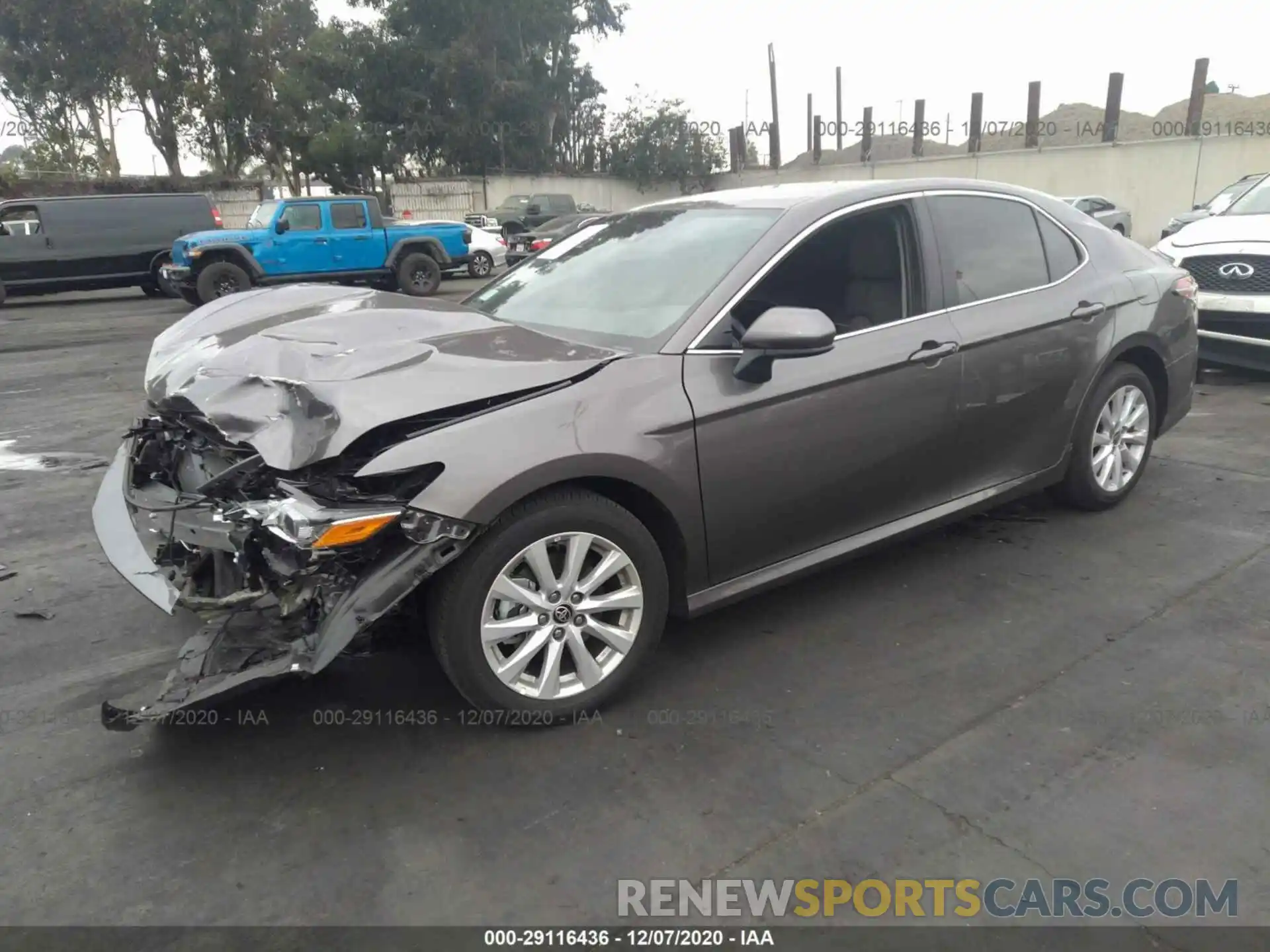 2 Photograph of a damaged car 4T1C11AK0LU993282 TOYOTA CAMRY 2020