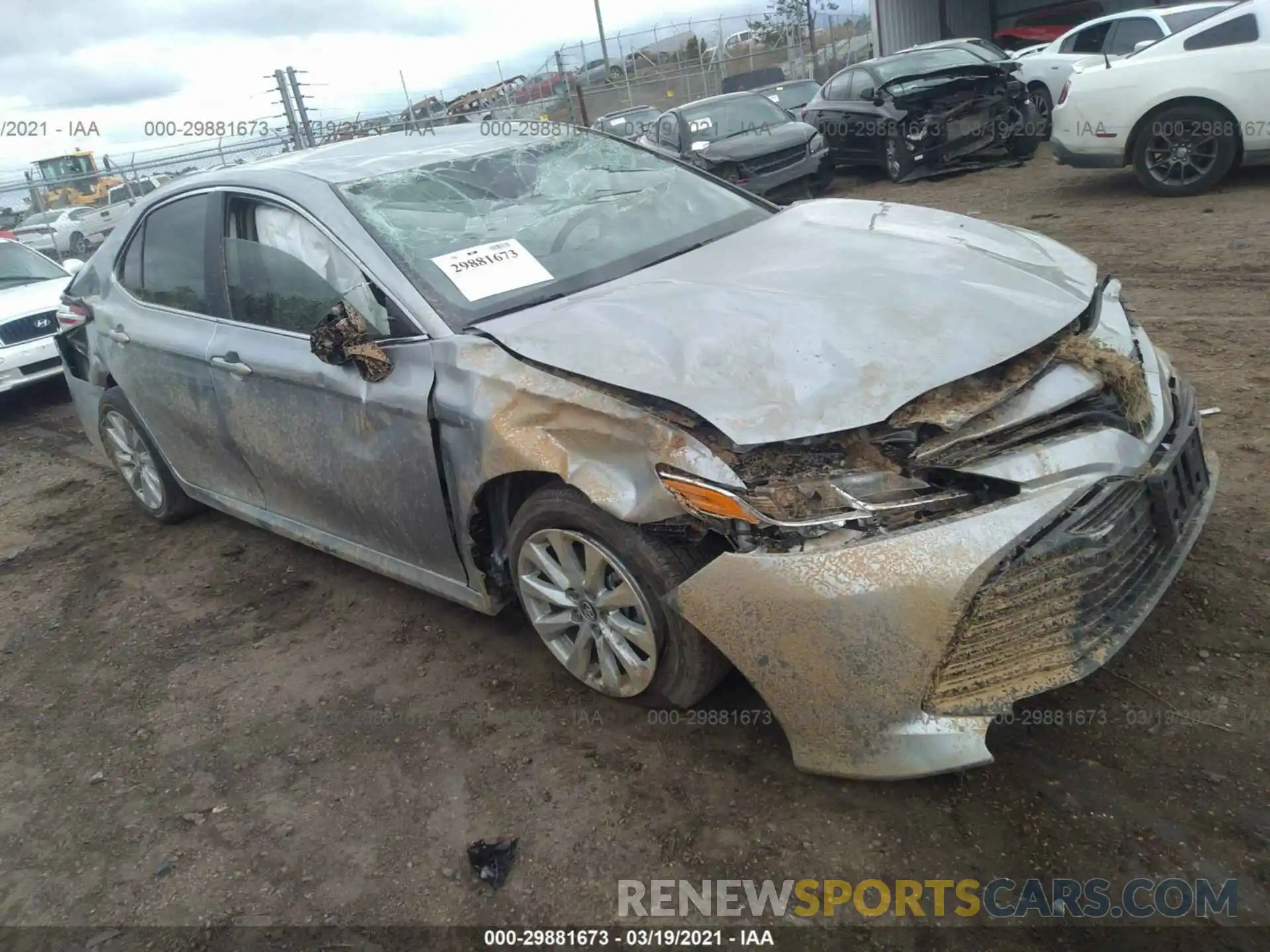 1 Photograph of a damaged car 4T1C11AK1LU943412 TOYOTA CAMRY 2020