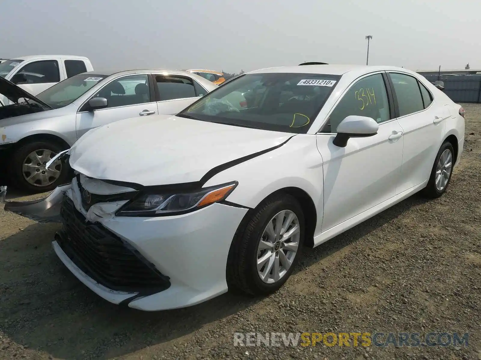 2 Photograph of a damaged car 4T1C11AK1LU957519 TOYOTA CAMRY 2020