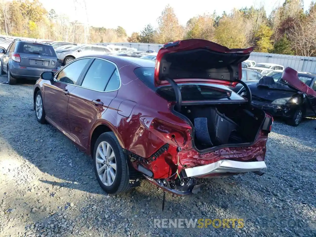 3 Photograph of a damaged car 4T1C11AK1LU988737 TOYOTA CAMRY 2020