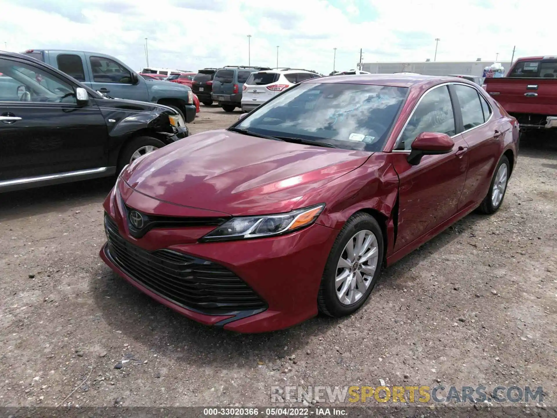 2 Photograph of a damaged car 4T1C11AK2LU360797 TOYOTA CAMRY 2020