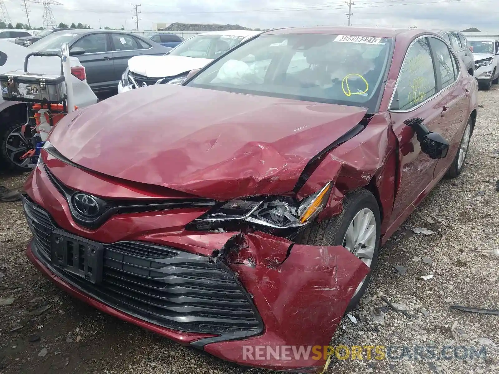 2 Photograph of a damaged car 4T1C11AK2LU362582 TOYOTA CAMRY 2020