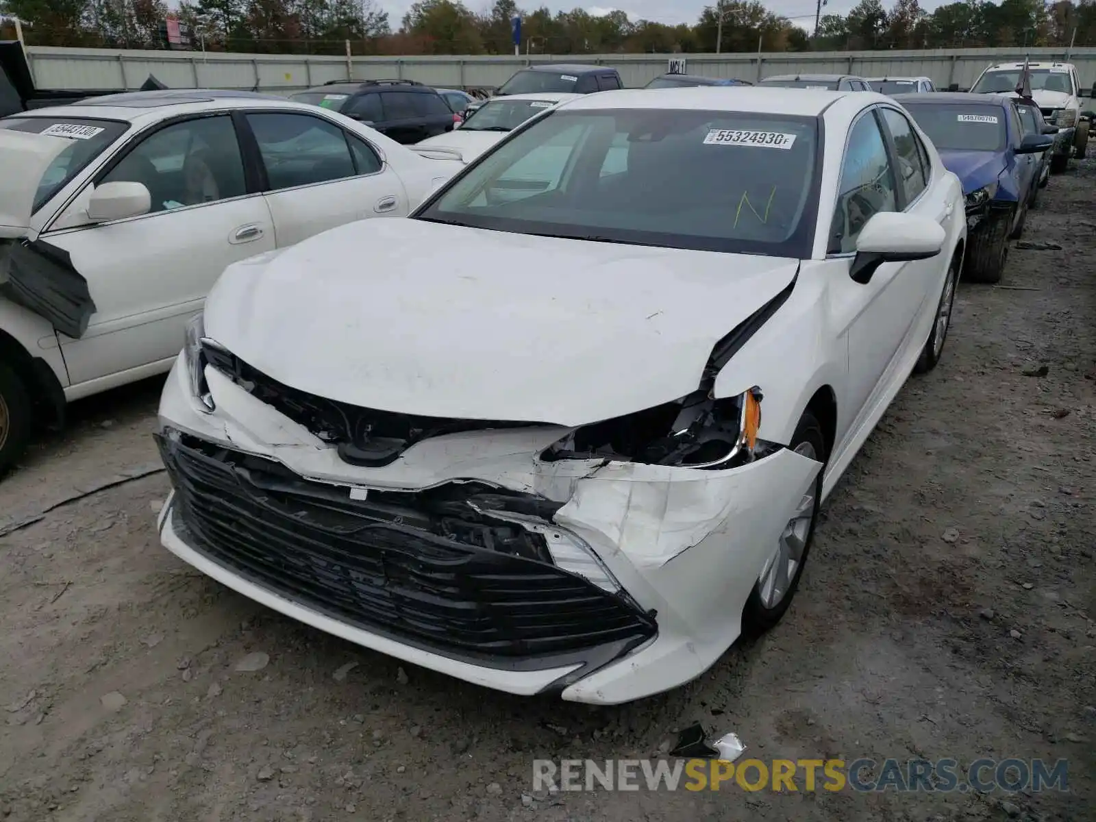 2 Photograph of a damaged car 4T1C11AK2LU375302 TOYOTA CAMRY 2020