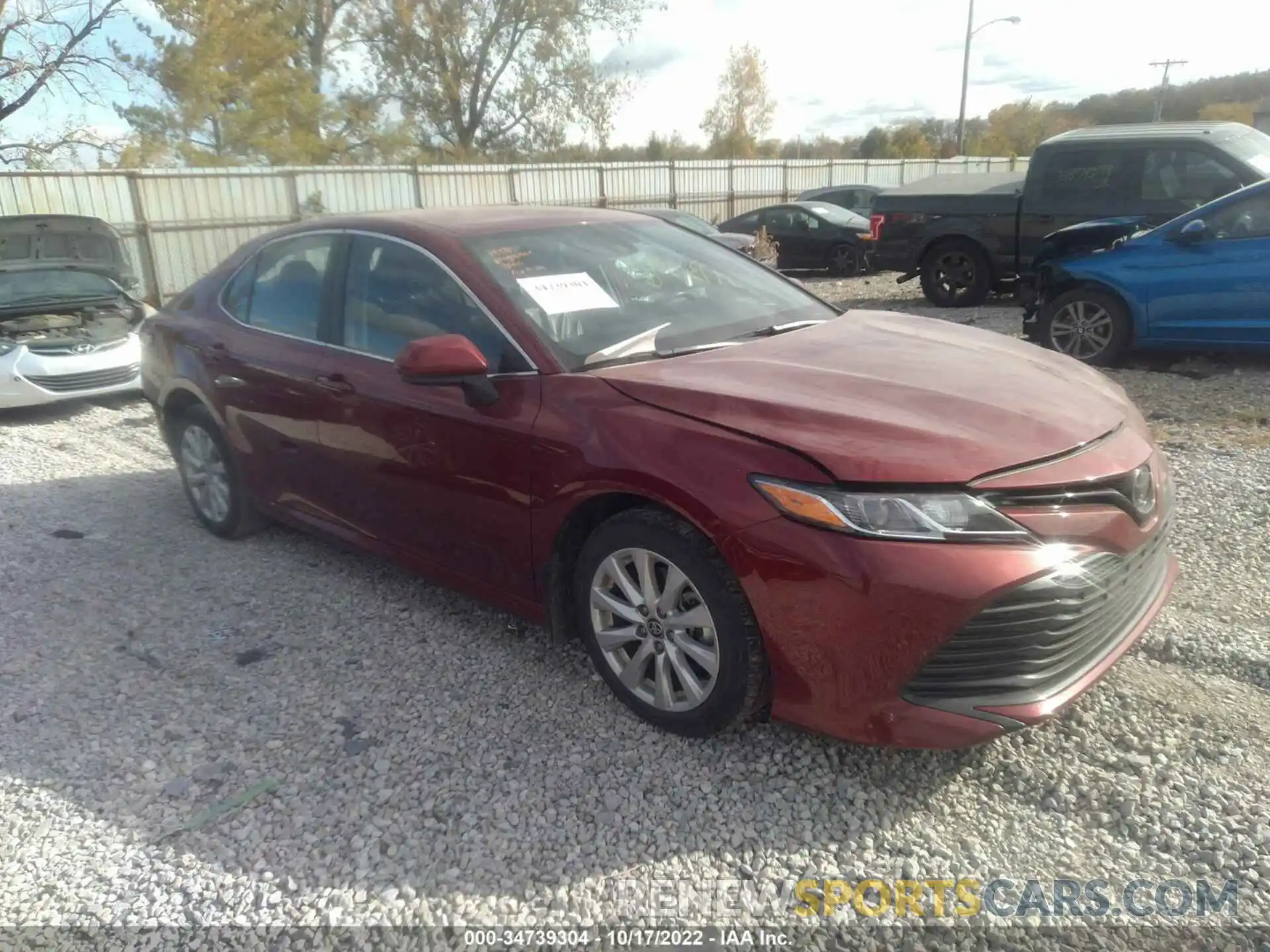 1 Photograph of a damaged car 4T1C11AK2LU380872 TOYOTA CAMRY 2020