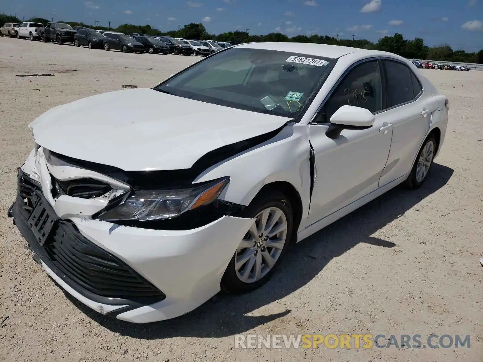 2 Photograph of a damaged car 4T1C11AK2LU395081 TOYOTA CAMRY 2020