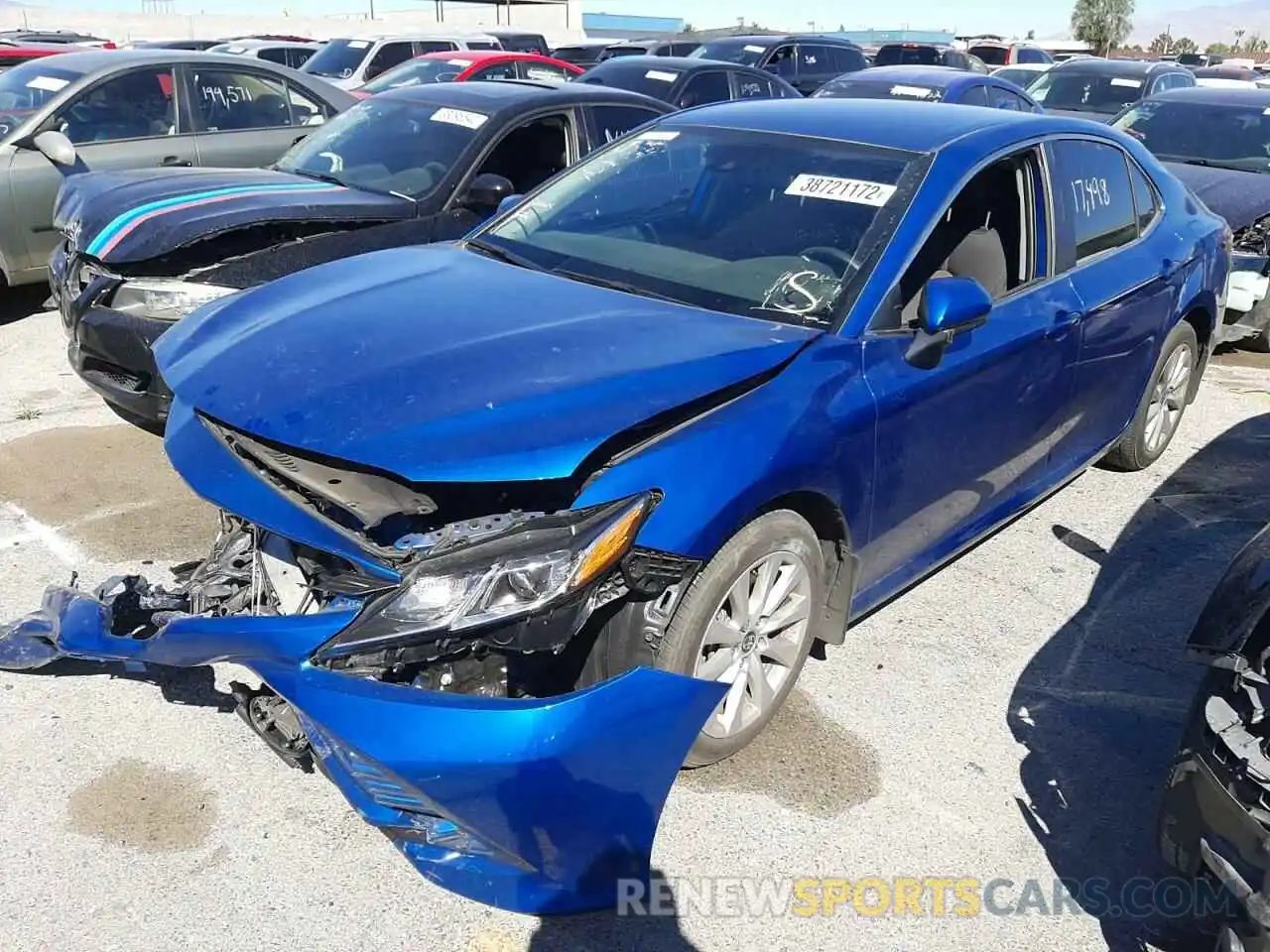 2 Photograph of a damaged car 4T1C11AK2LU399583 TOYOTA CAMRY 2020