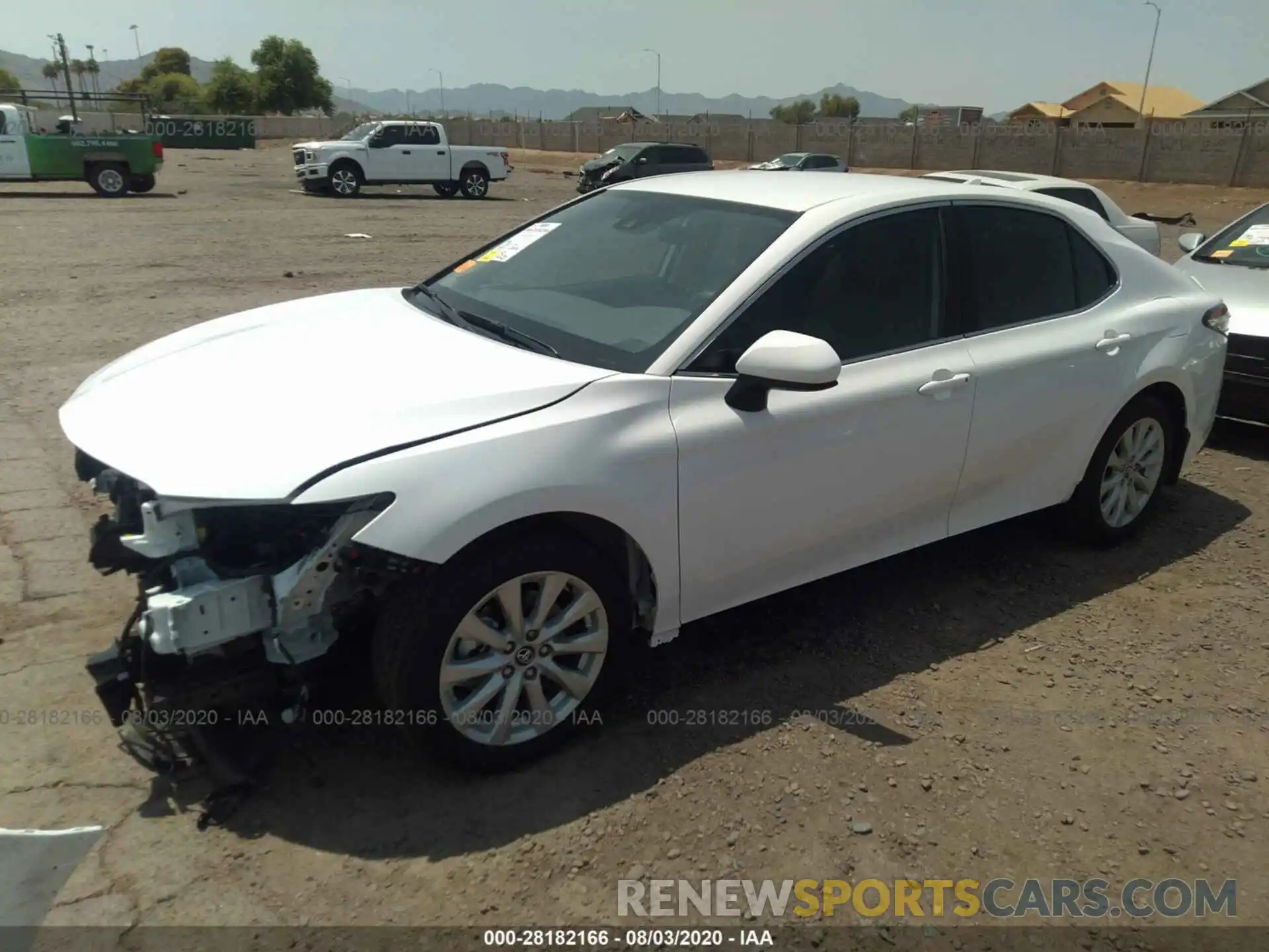 2 Photograph of a damaged car 4T1C11AK2LU872625 TOYOTA CAMRY 2020