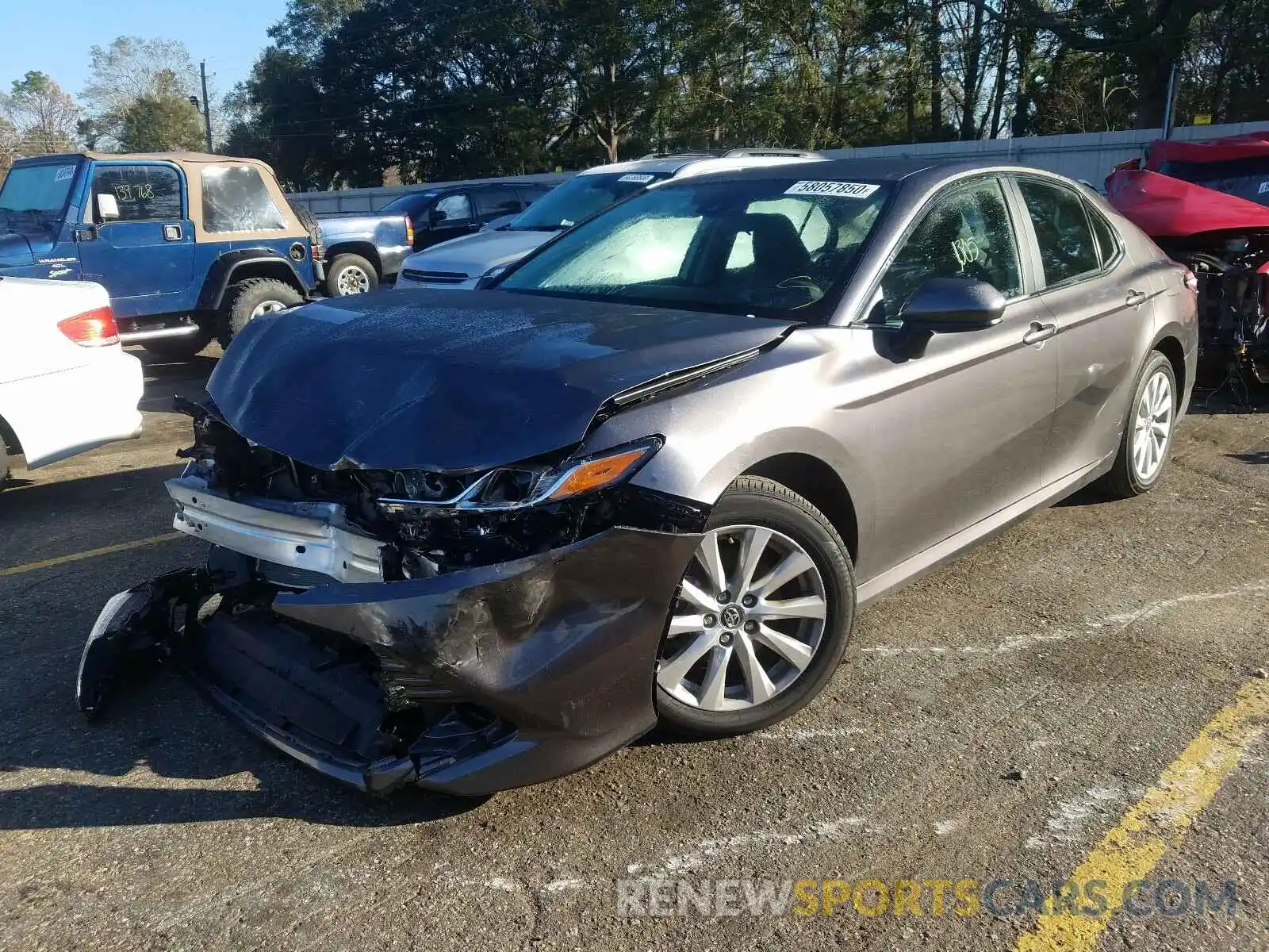 2 Photograph of a damaged car 4T1C11AK2LU893717 TOYOTA CAMRY 2020