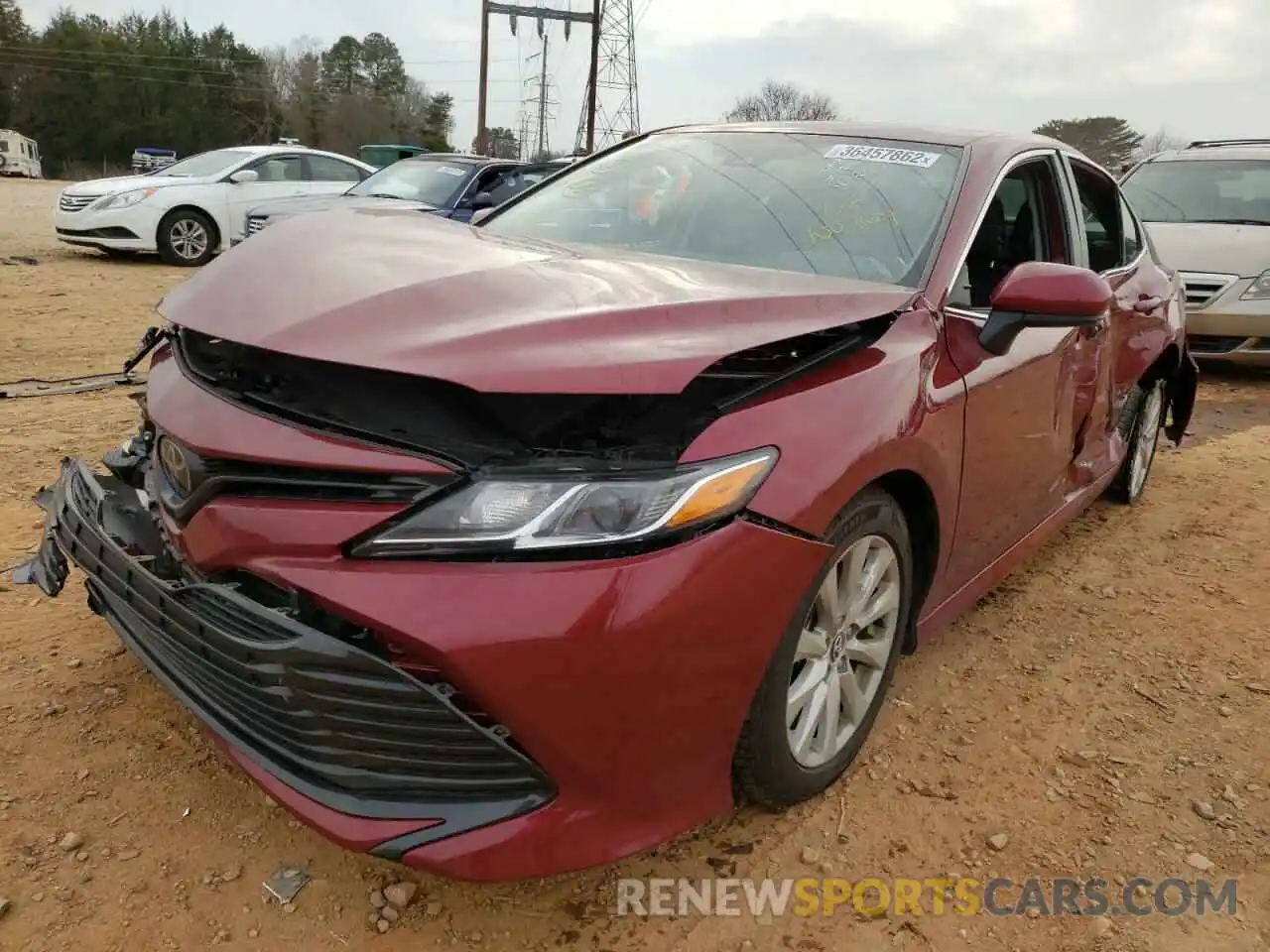 2 Photograph of a damaged car 4T1C11AK2LU912539 TOYOTA CAMRY 2020