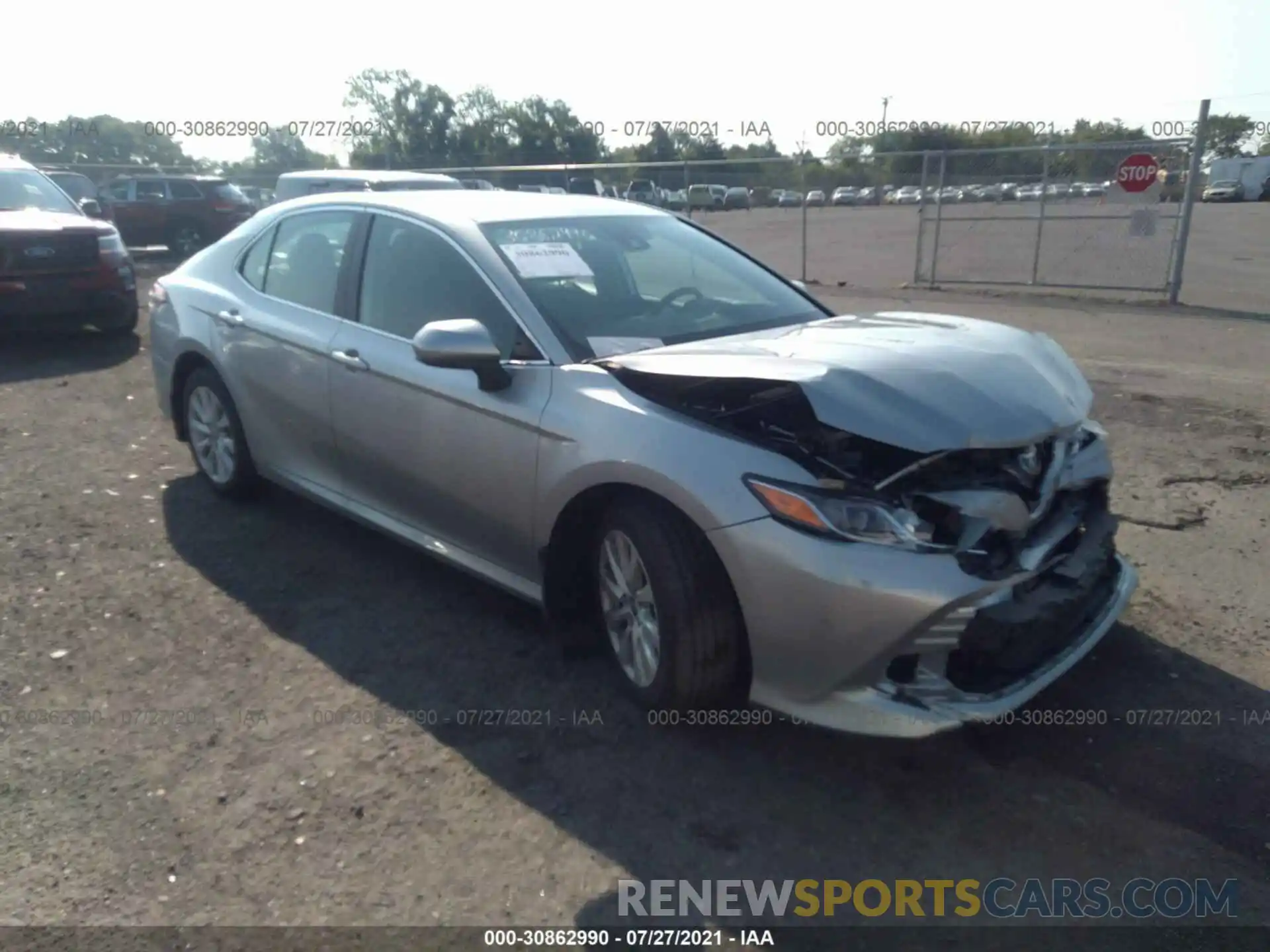 1 Photograph of a damaged car 4T1C11AK2LU991579 TOYOTA CAMRY 2020