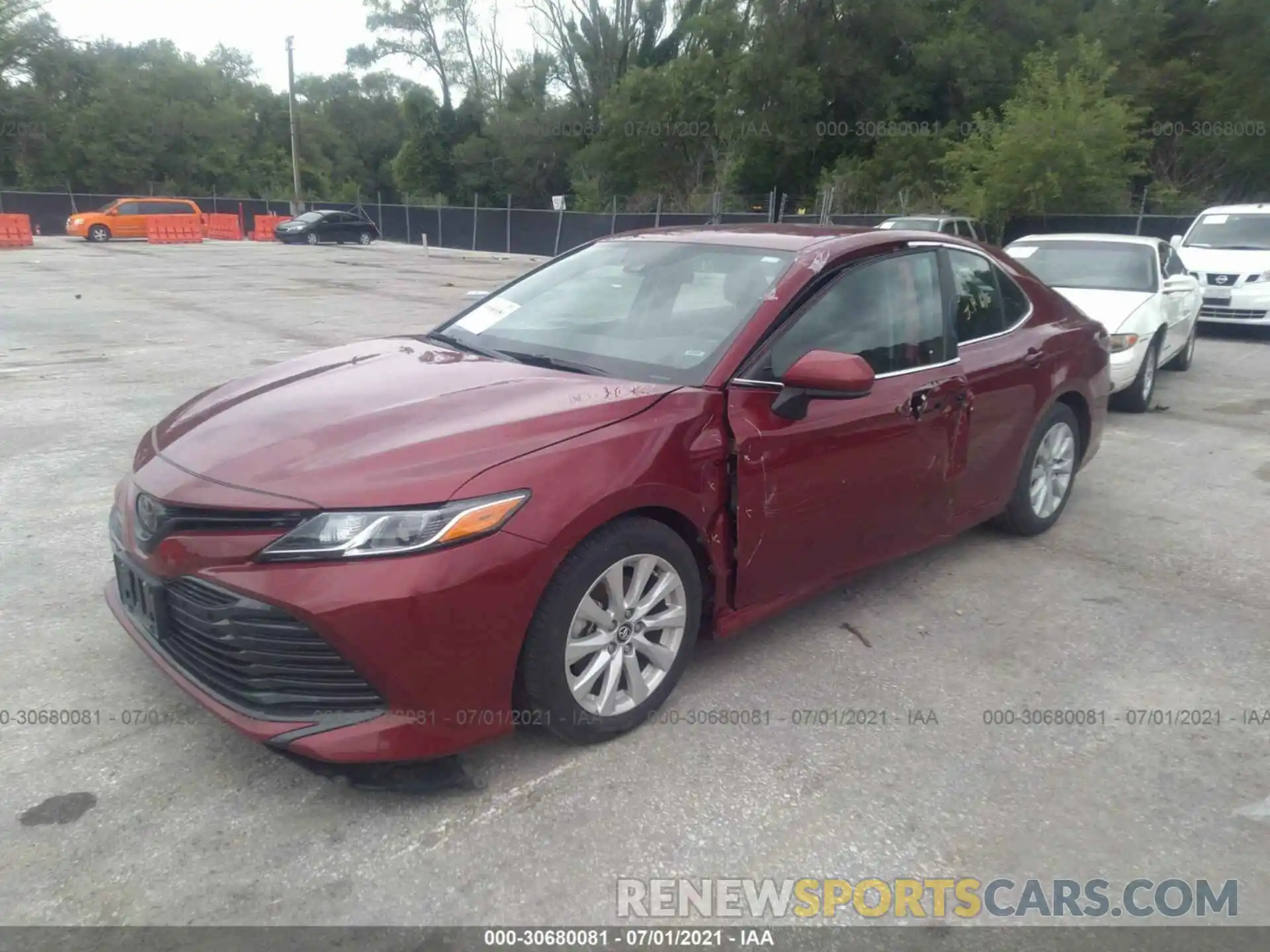 2 Photograph of a damaged car 4T1C11AK3LU316243 TOYOTA CAMRY 2020