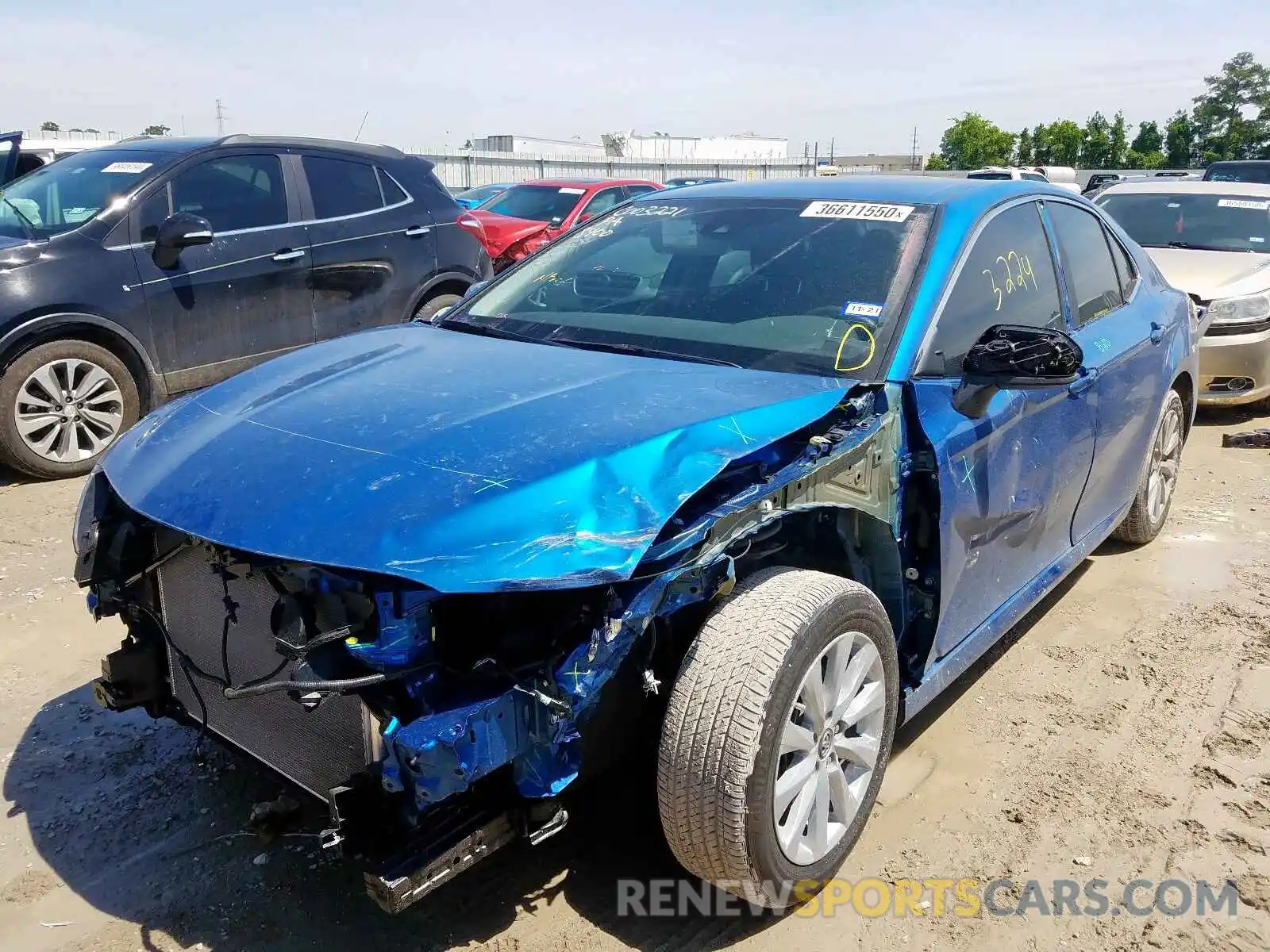 2 Photograph of a damaged car 4T1C11AK3LU318400 TOYOTA CAMRY 2020