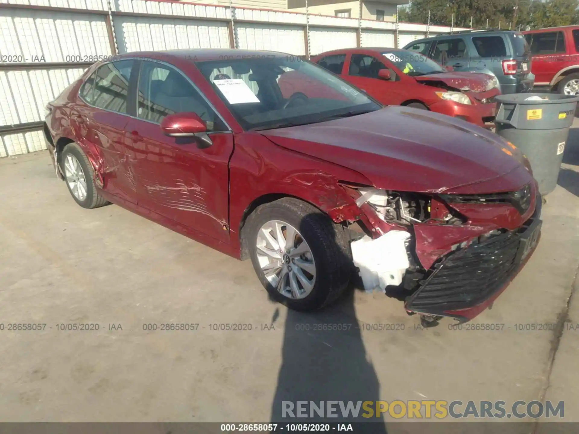 1 Photograph of a damaged car 4T1C11AK3LU331714 TOYOTA CAMRY 2020