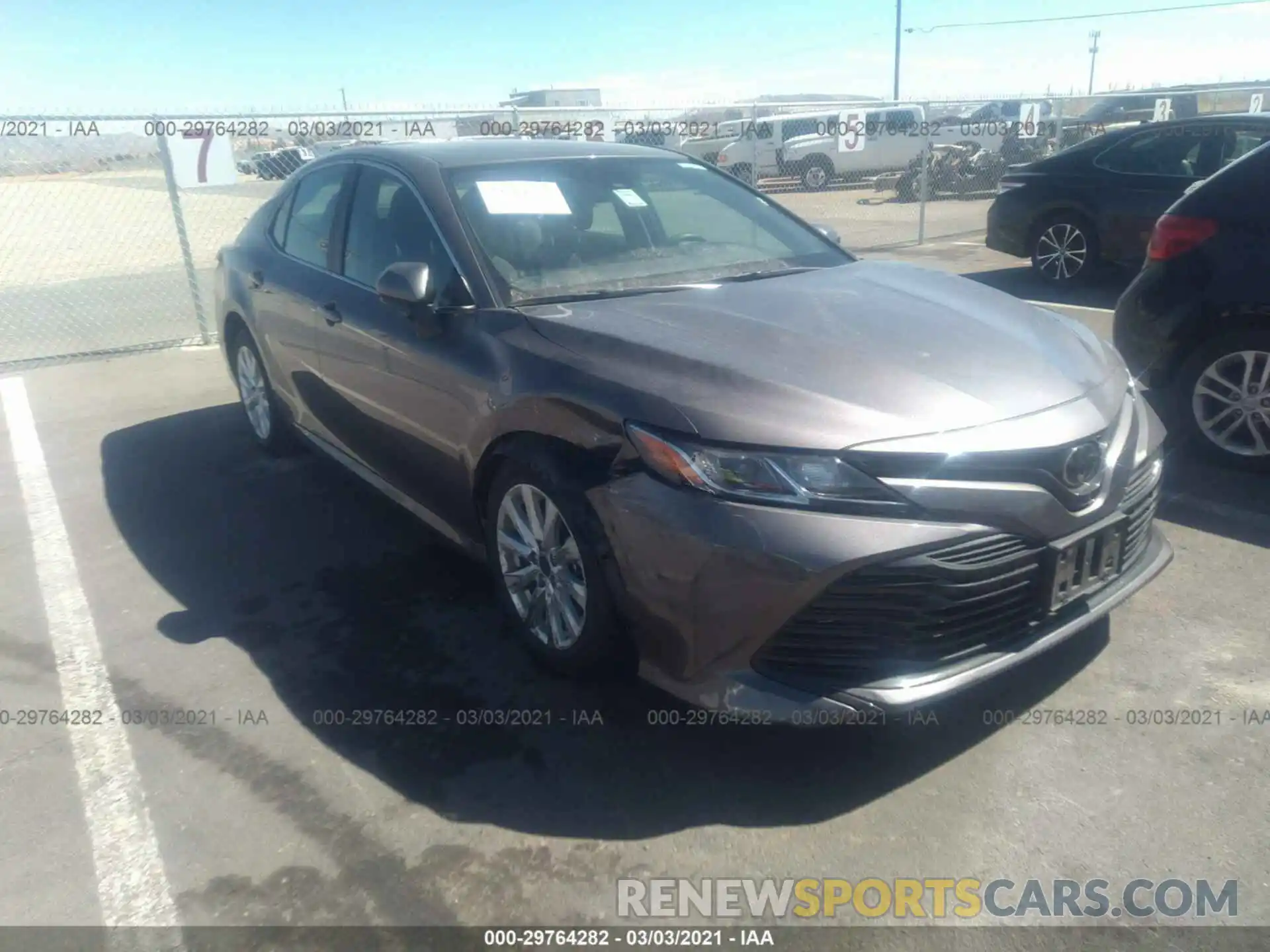 1 Photograph of a damaged car 4T1C11AK3LU343863 TOYOTA CAMRY 2020