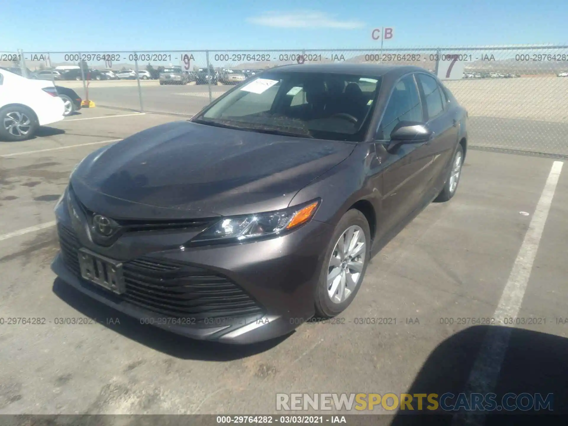 2 Photograph of a damaged car 4T1C11AK3LU343863 TOYOTA CAMRY 2020