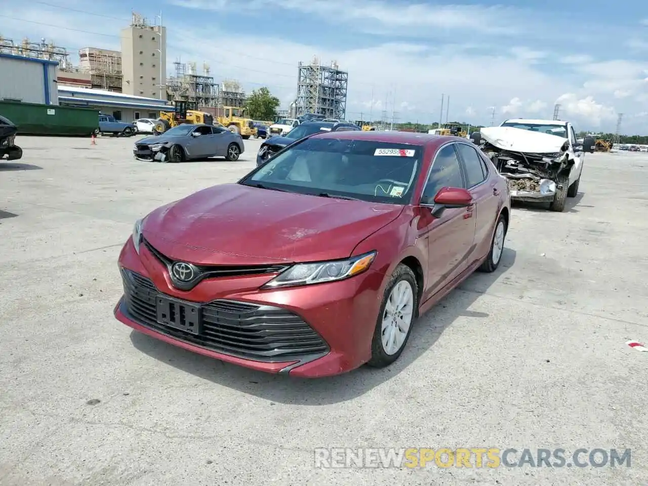 2 Photograph of a damaged car 4T1C11AK3LU345693 TOYOTA CAMRY 2020