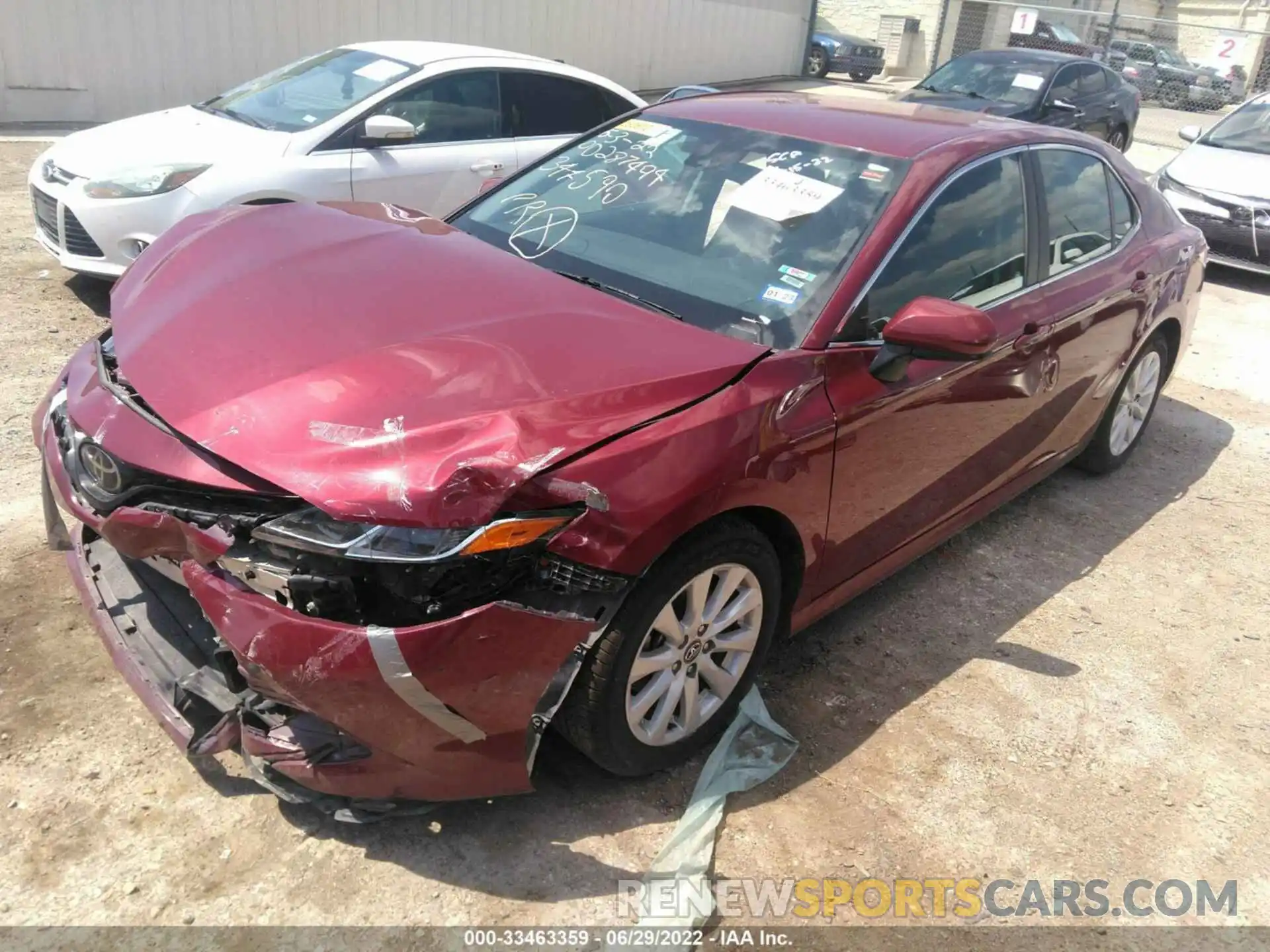 2 Photograph of a damaged car 4T1C11AK3LU347590 TOYOTA CAMRY 2020