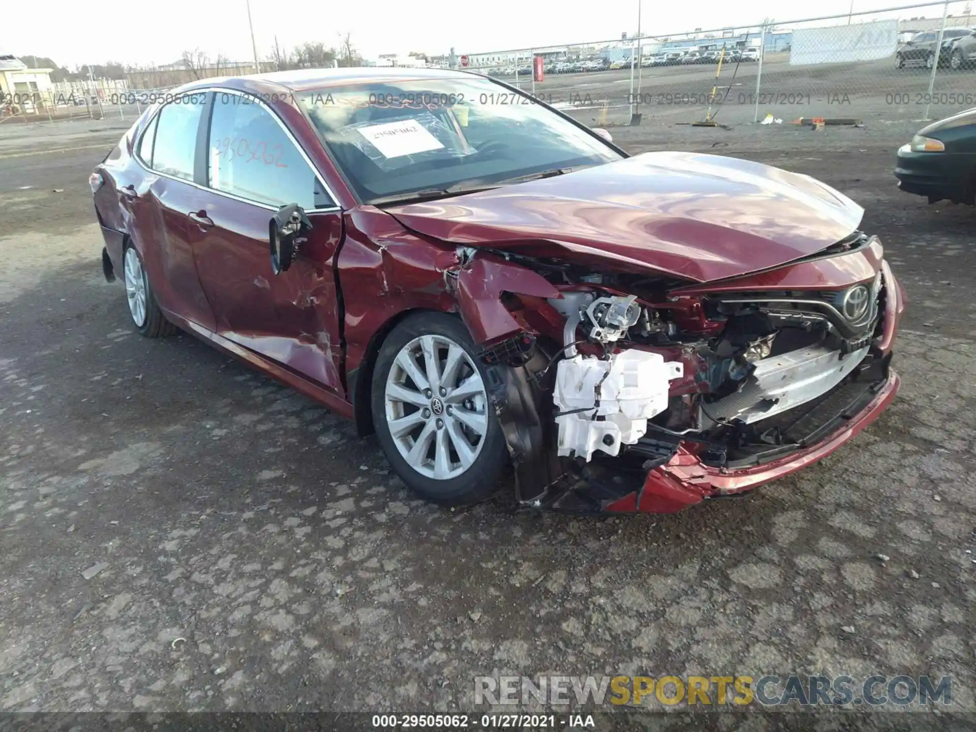 1 Photograph of a damaged car 4T1C11AK3LU504714 TOYOTA CAMRY 2020