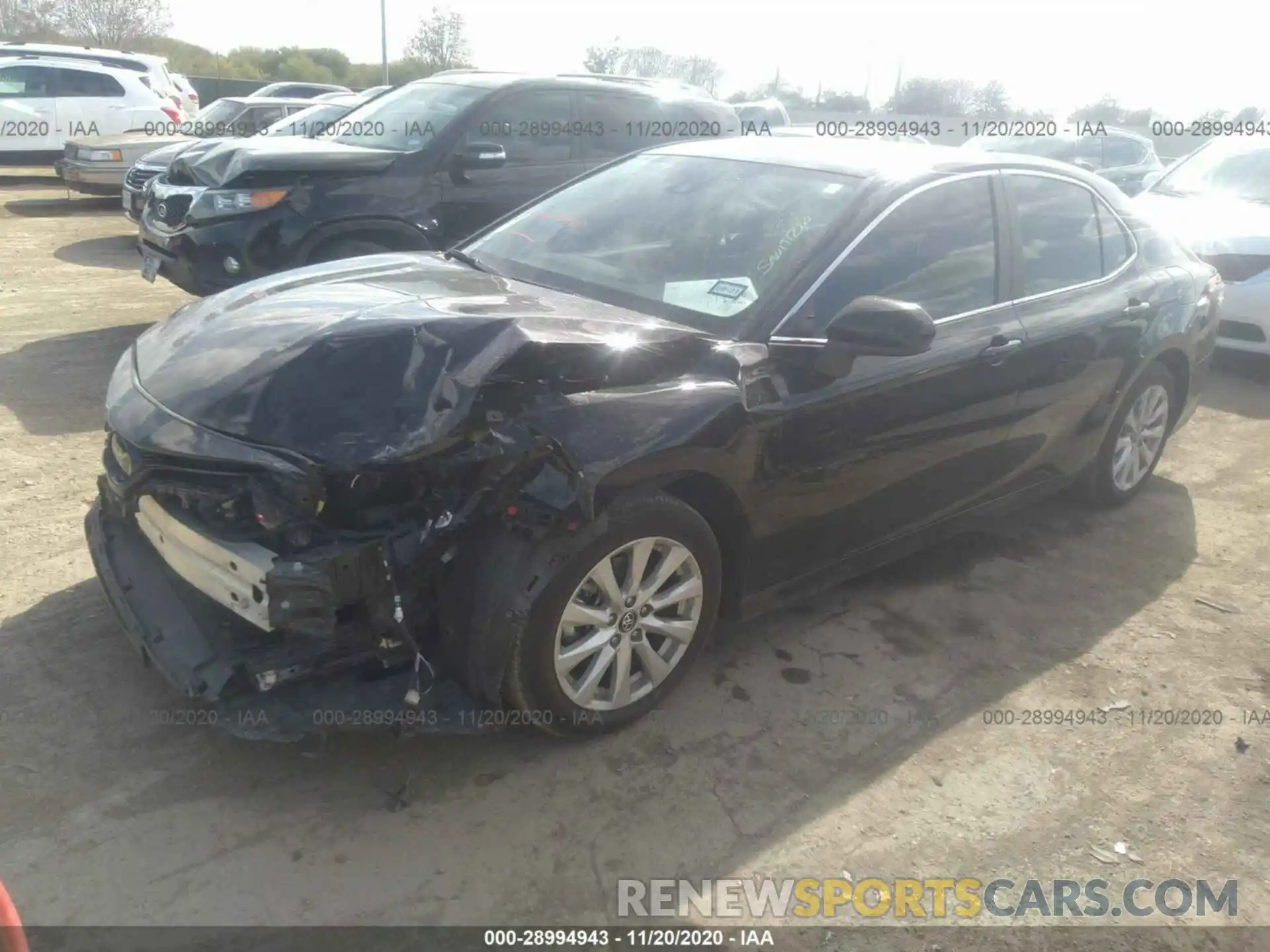 2 Photograph of a damaged car 4T1C11AK3LU867675 TOYOTA CAMRY 2020