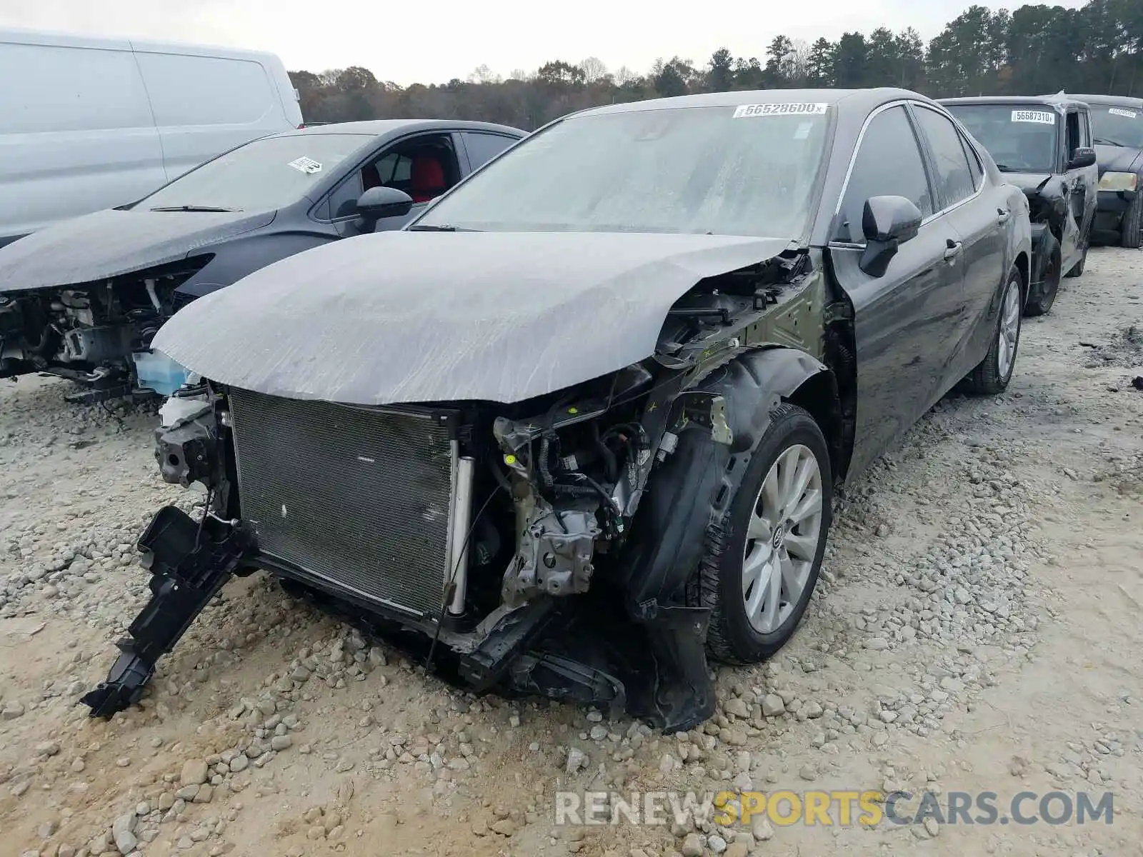 2 Photograph of a damaged car 4T1C11AK3LU908421 TOYOTA CAMRY 2020