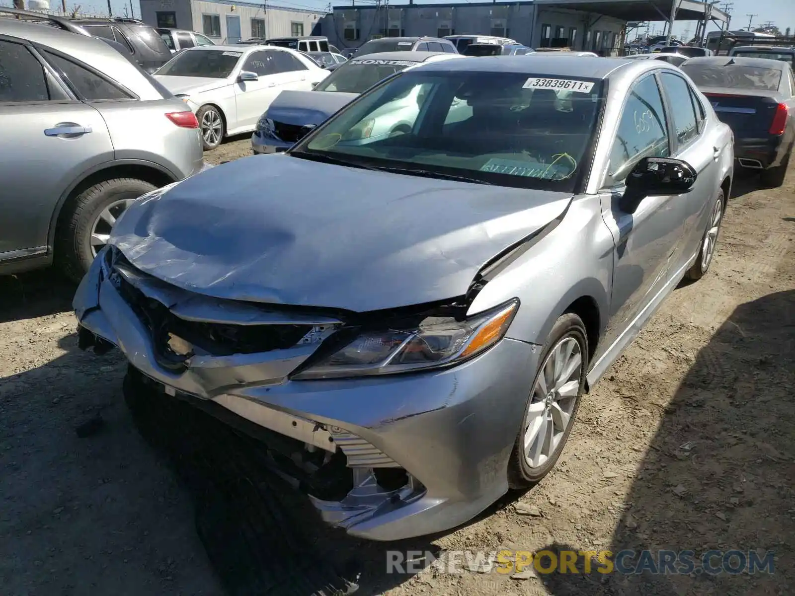 2 Photograph of a damaged car 4T1C11AK3LU917412 TOYOTA CAMRY 2020