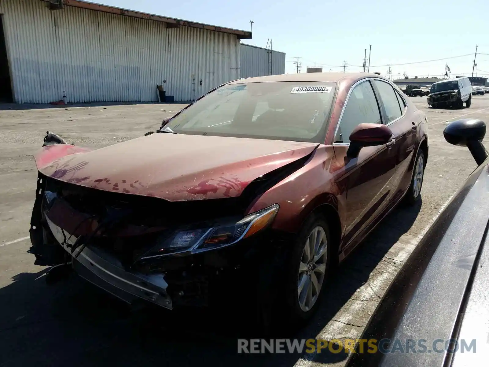 2 Photograph of a damaged car 4T1C11AK3LU918639 TOYOTA CAMRY 2020