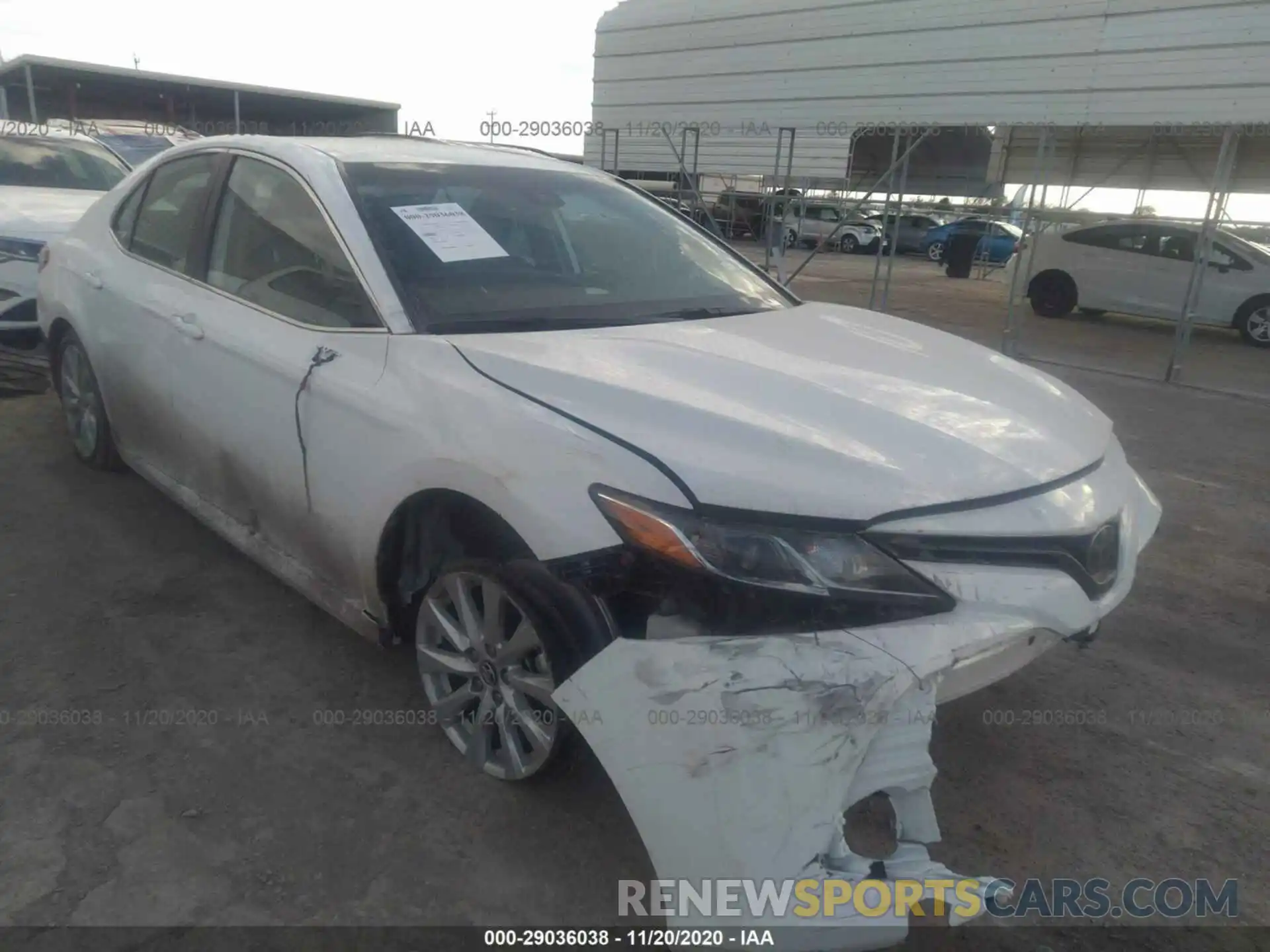 1 Photograph of a damaged car 4T1C11AK3LU928409 TOYOTA CAMRY 2020