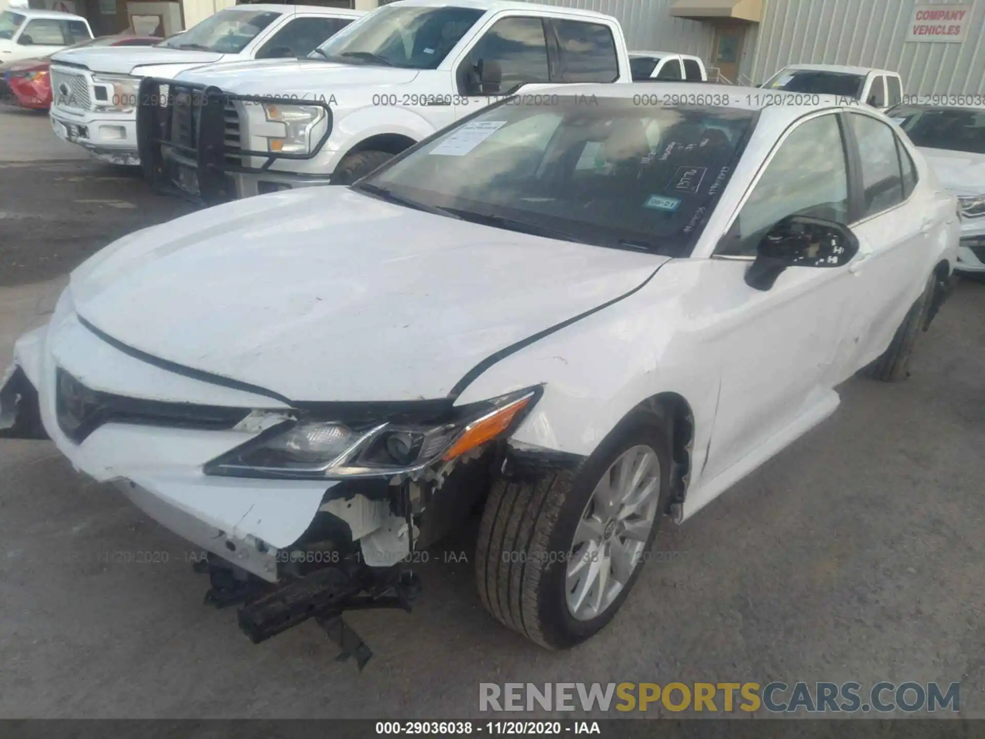 2 Photograph of a damaged car 4T1C11AK3LU928409 TOYOTA CAMRY 2020