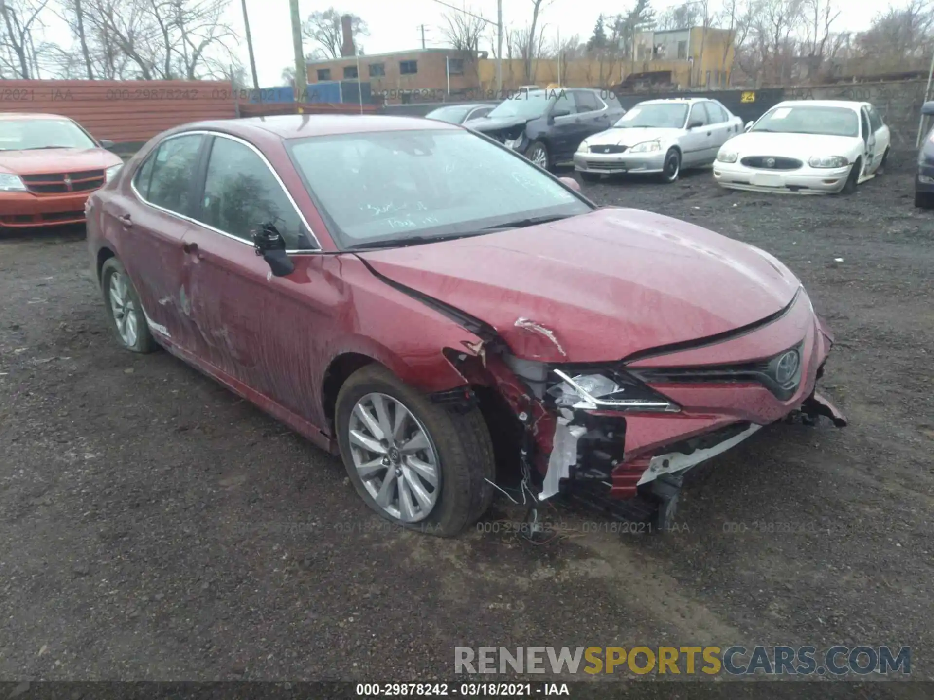 1 Photograph of a damaged car 4T1C11AK3LU929737 TOYOTA CAMRY 2020